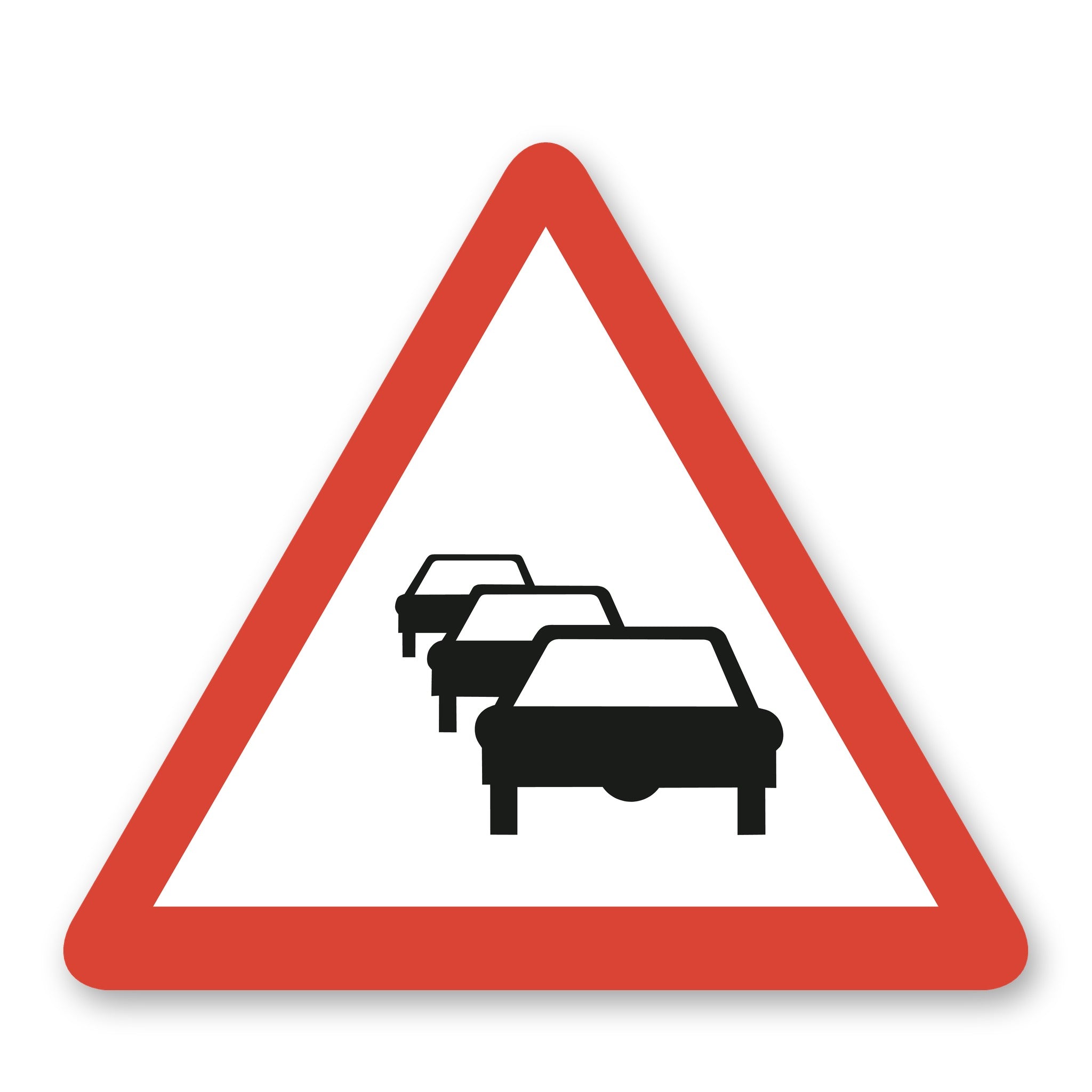 Stau Warnschild