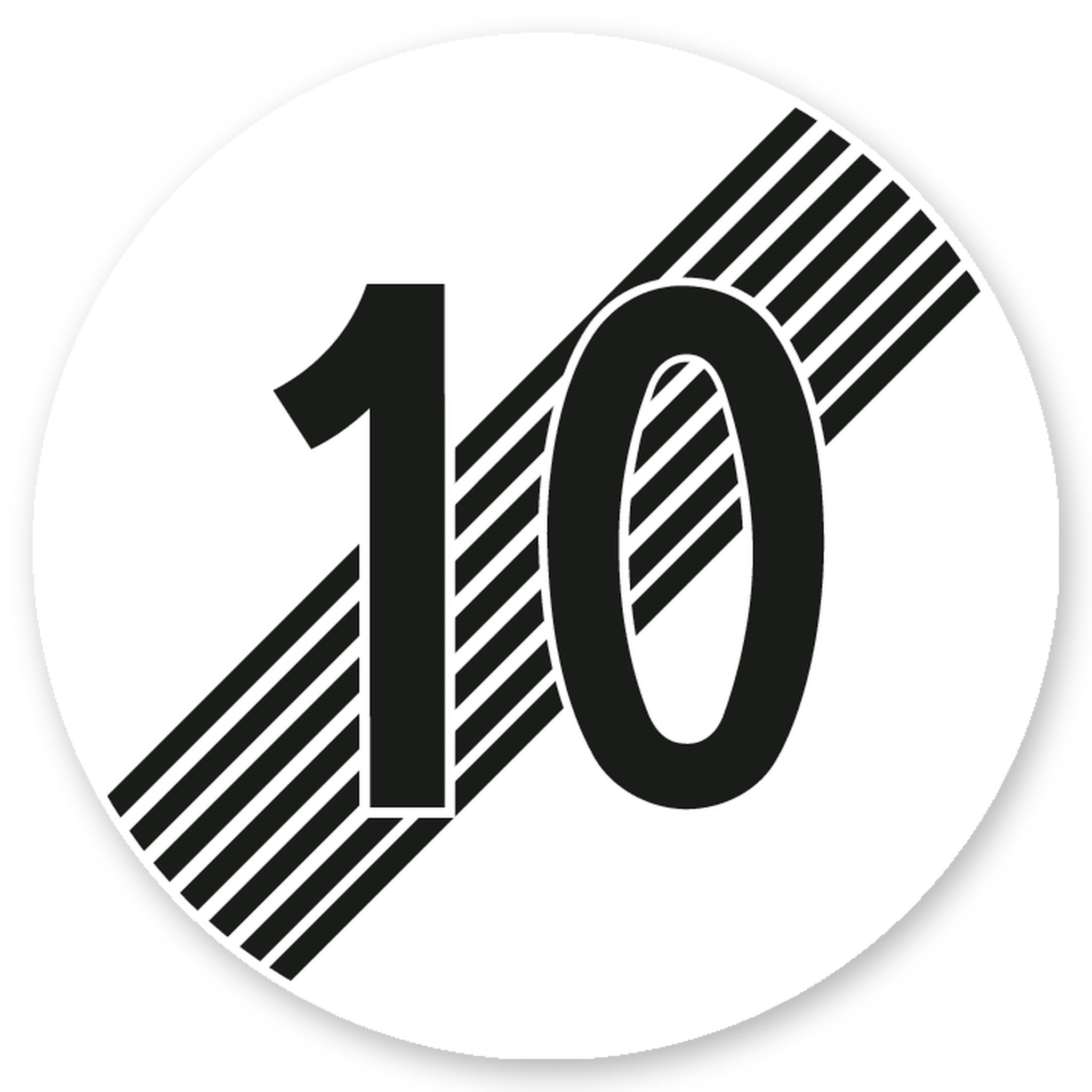 Ende der Höchstgeschwindigkeit 10 km/h