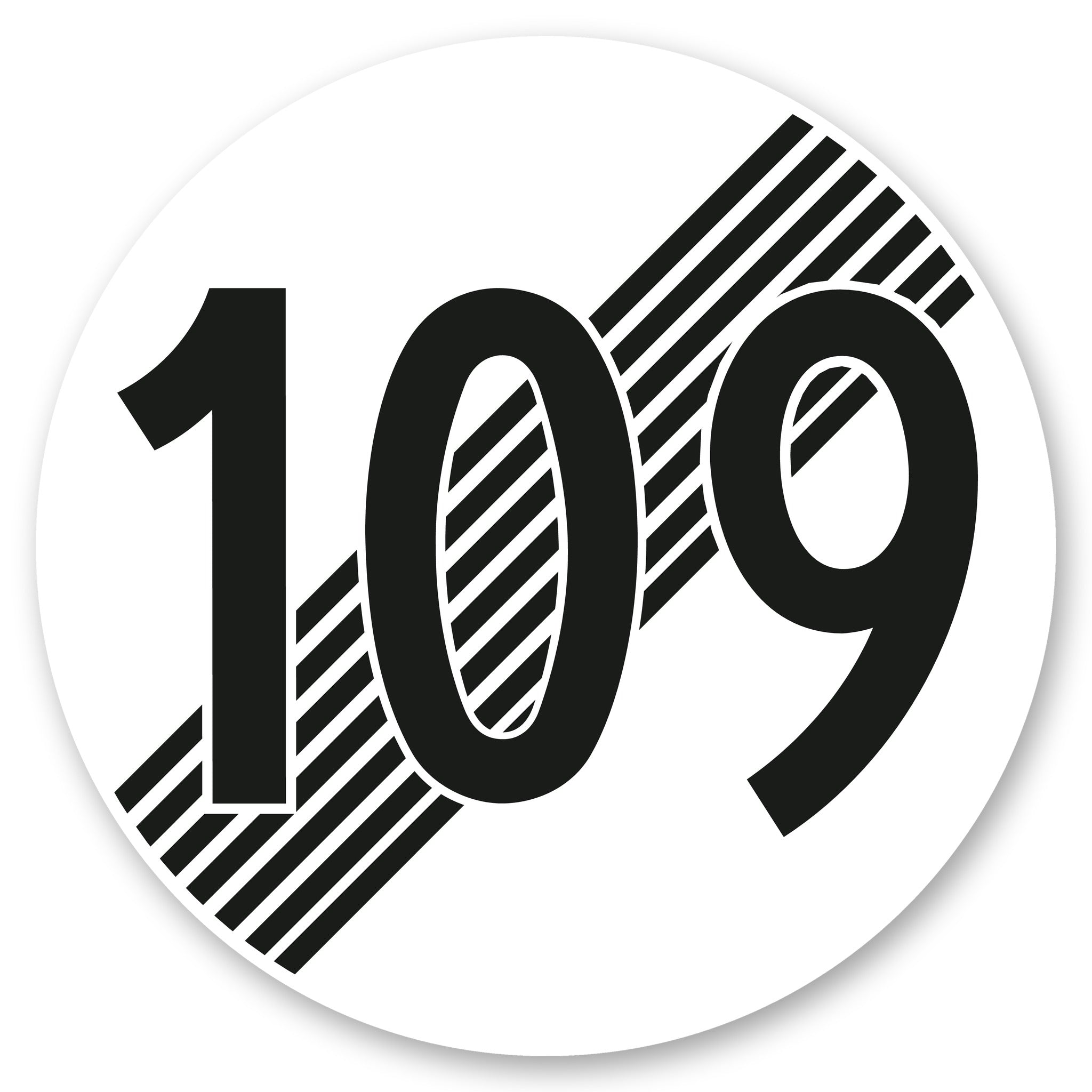 Ende der Höchstgeschwindigkeit 109 km/h