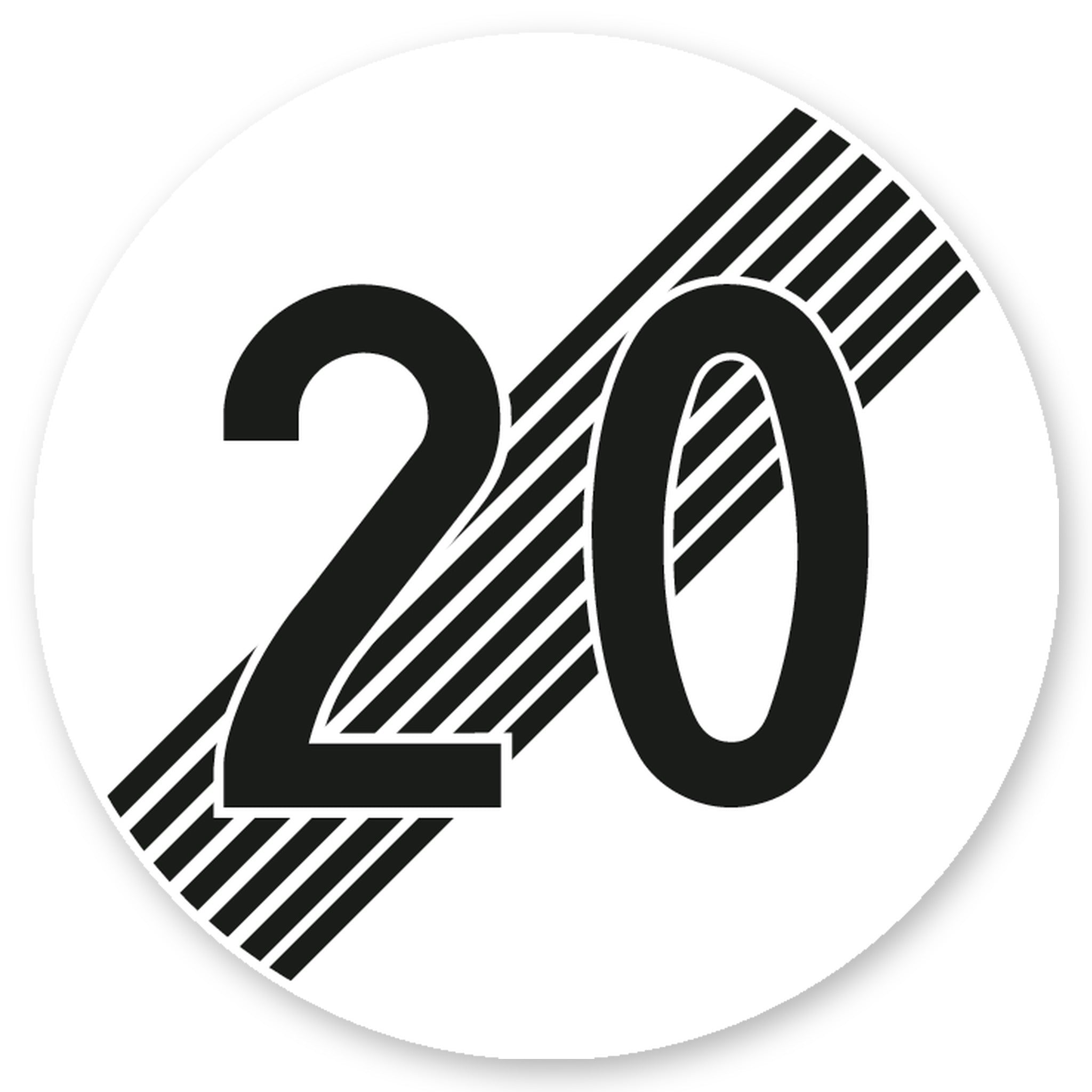 Ende der Höchstgeschwindigkeit 20 km/h