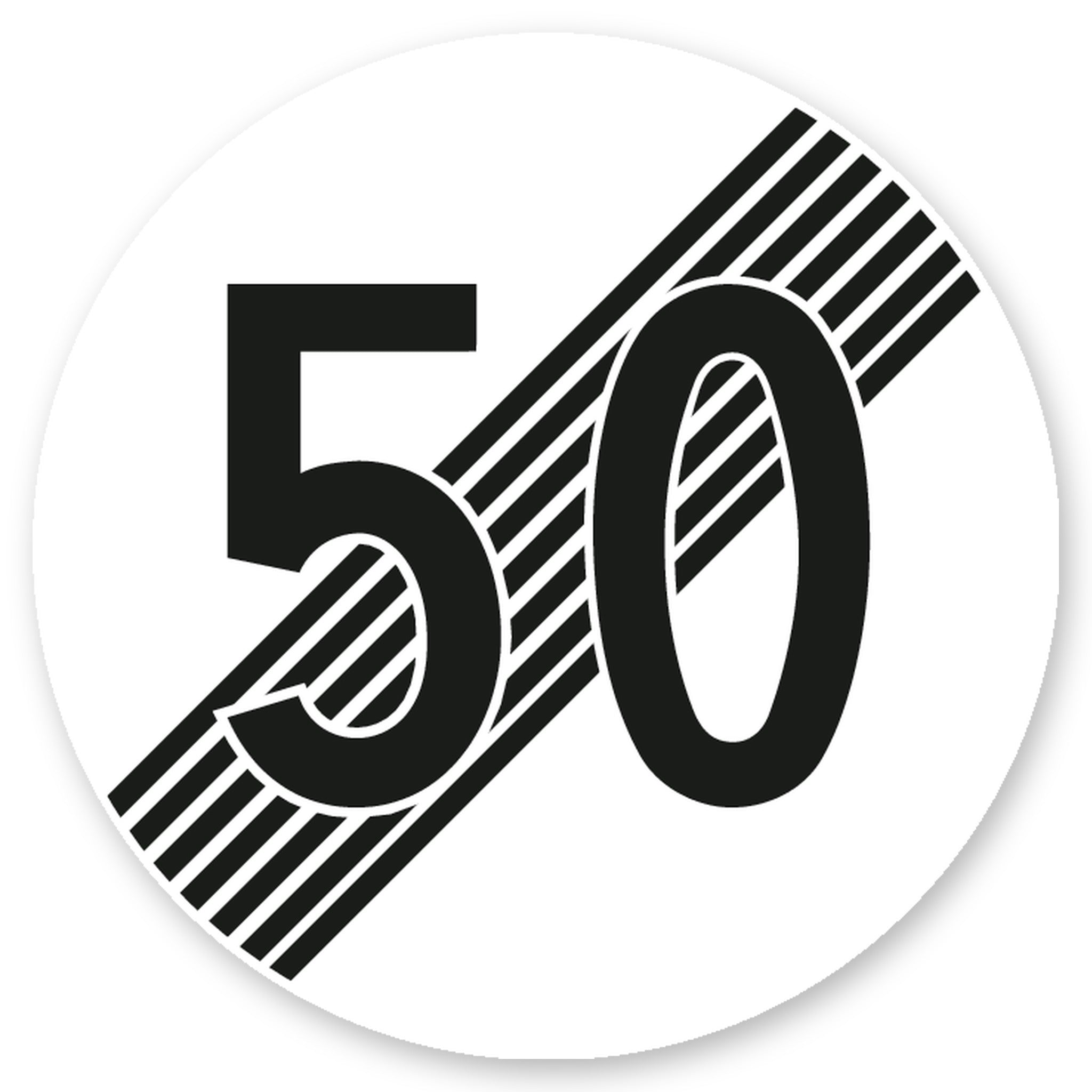 Ende der Höchstgeschwindigkeit 50 km/h