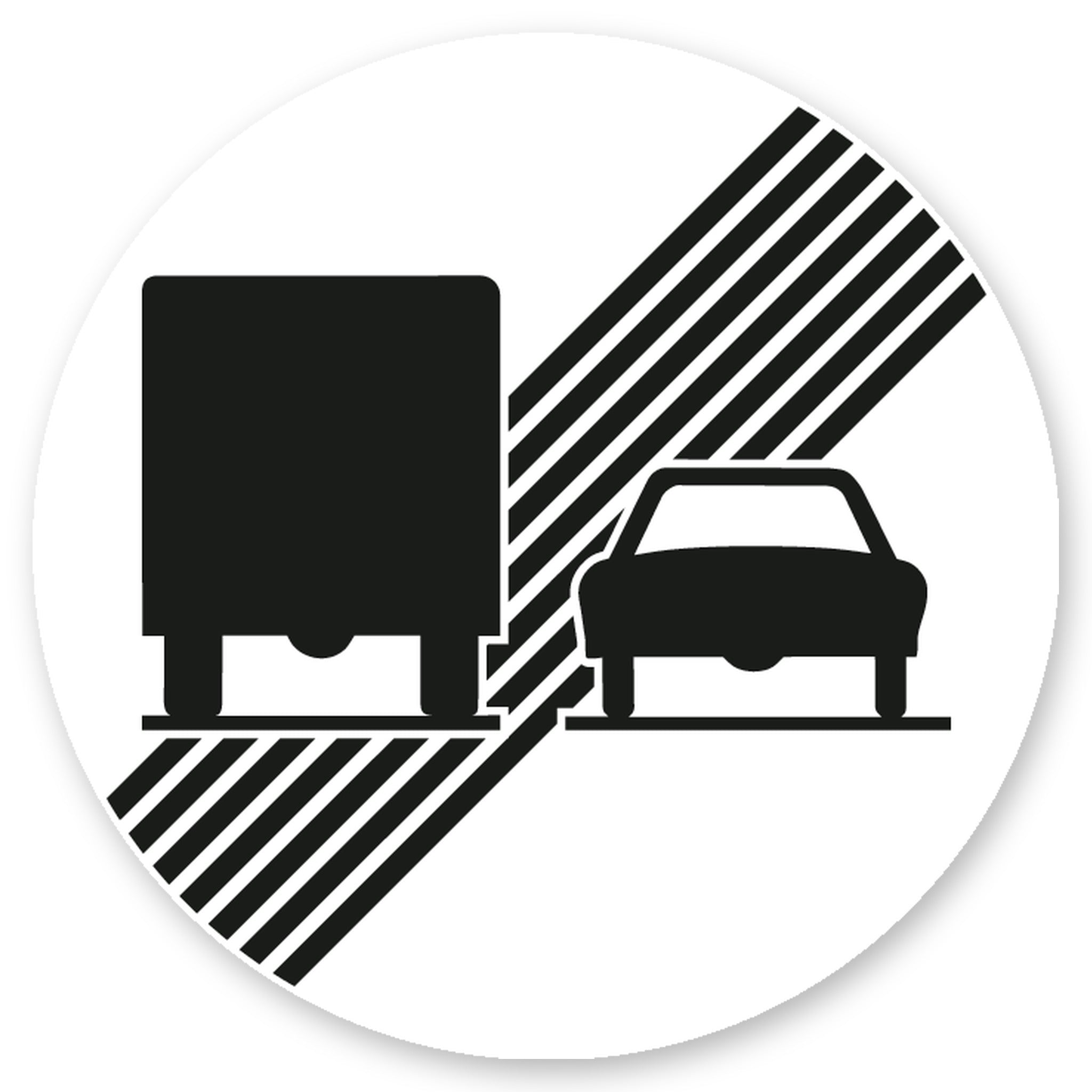 Ende des Überholverbots für Lastwagen