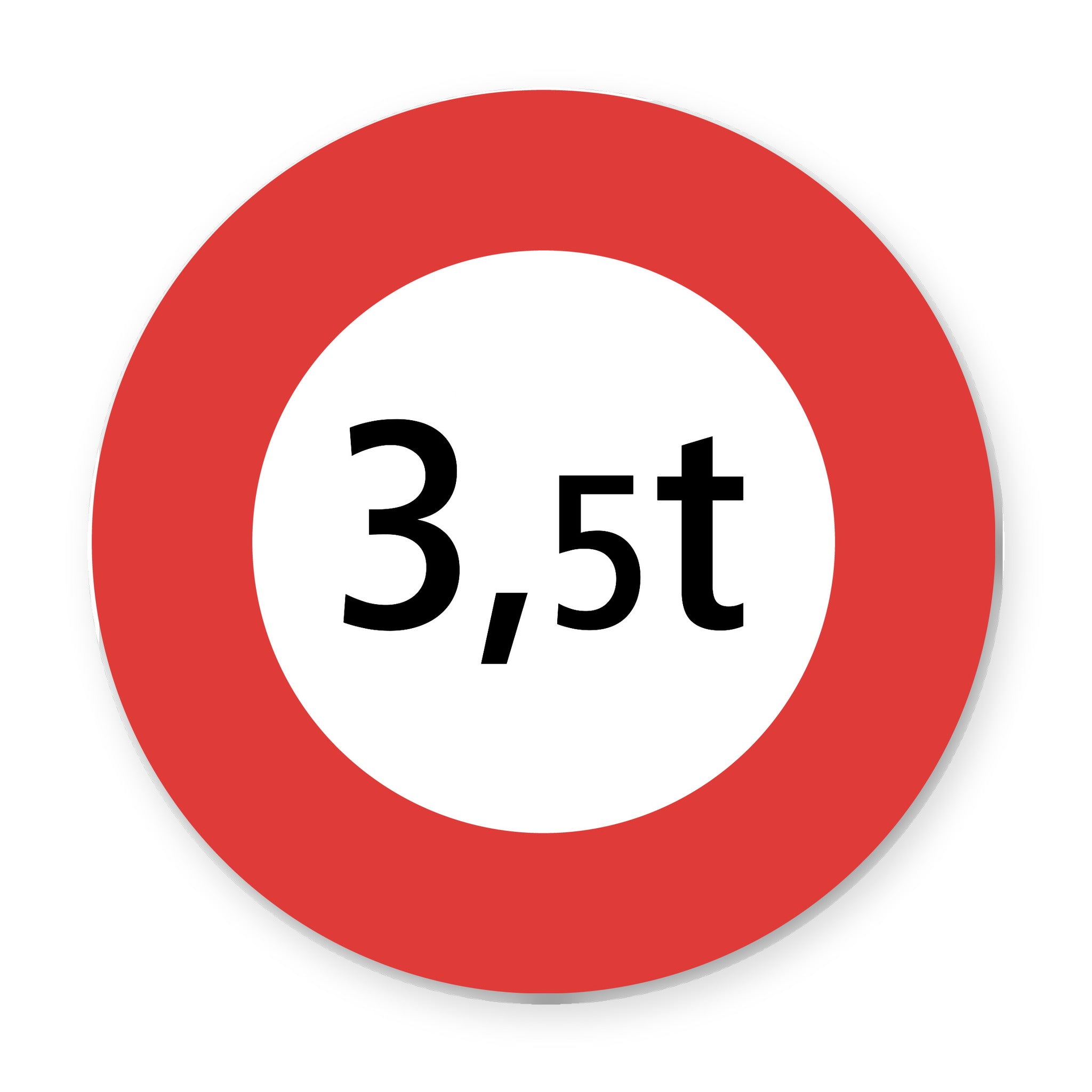 3,5t Verbotsschild