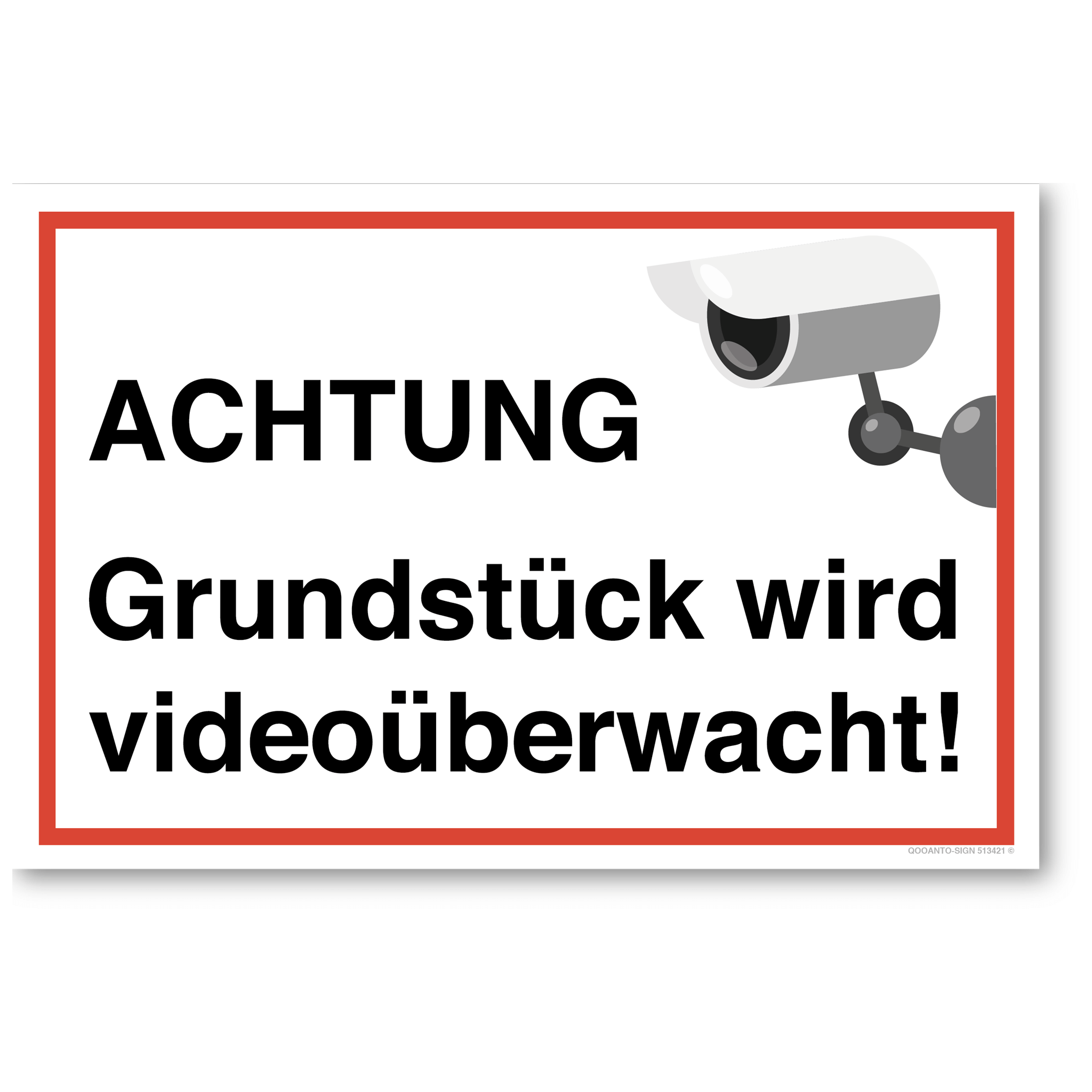 Schild selbst gestalten – 2 Fotos & 3 Zeilen Wunschtext, UV- und wetterfest