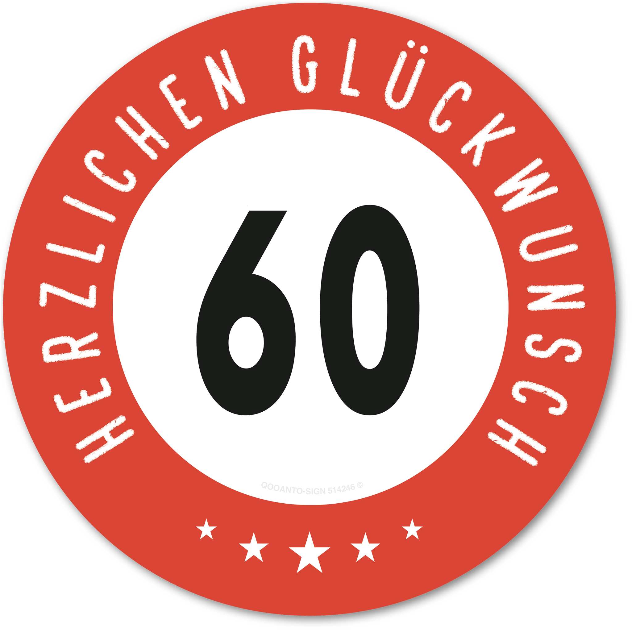 Selbst gestalten | Geburtstagsschild mit Alter & Wunschtext aus 3 mm starkem Alu-Verbund (UV- und wetterfest)