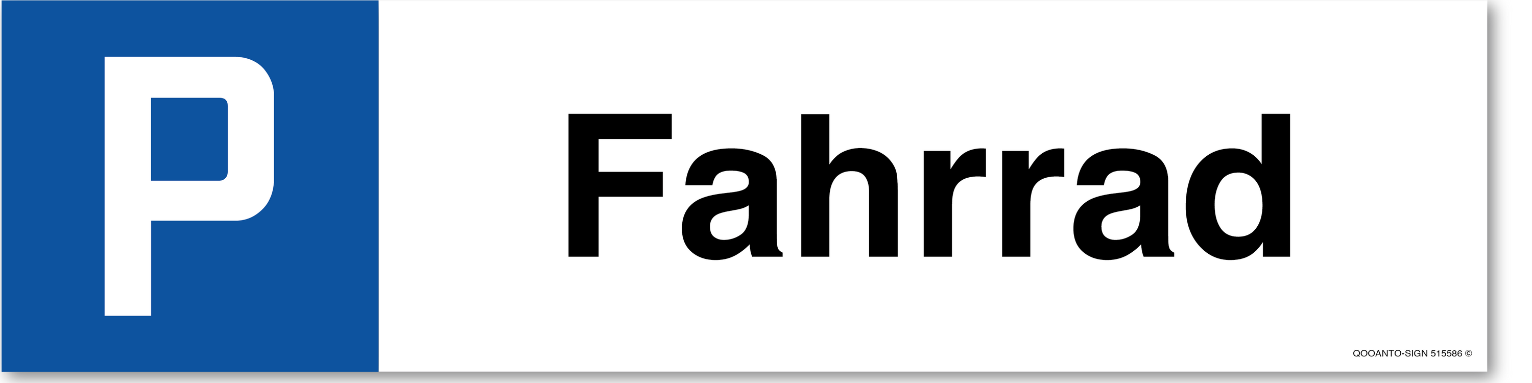 Fahrrad, Schild