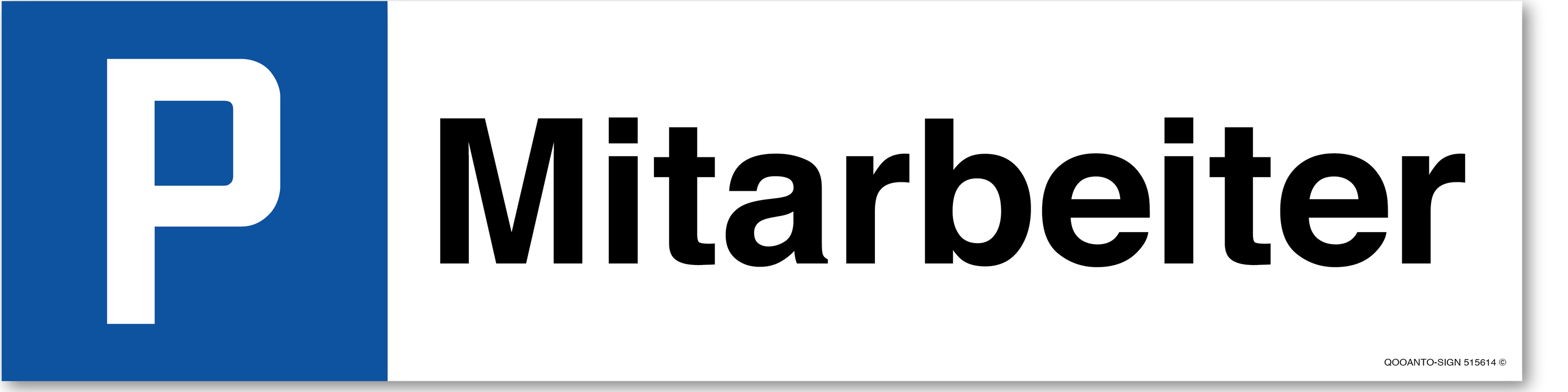 Mitarbeiter, Schild