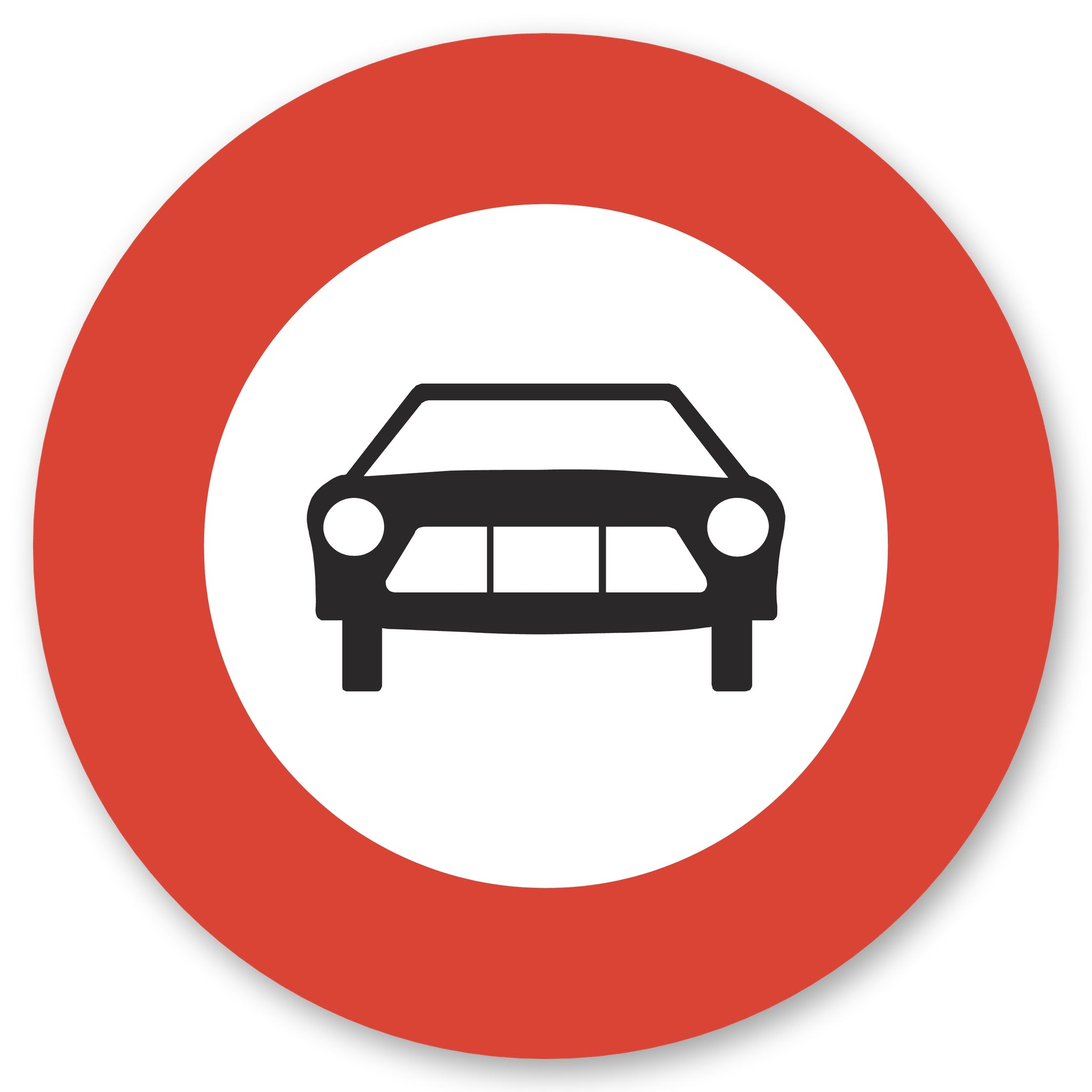 Verbot für Motorwagen Schild