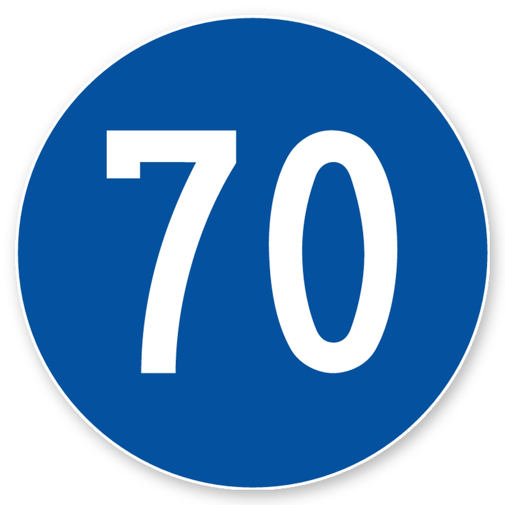 Mindestgeschwindigkeit 70