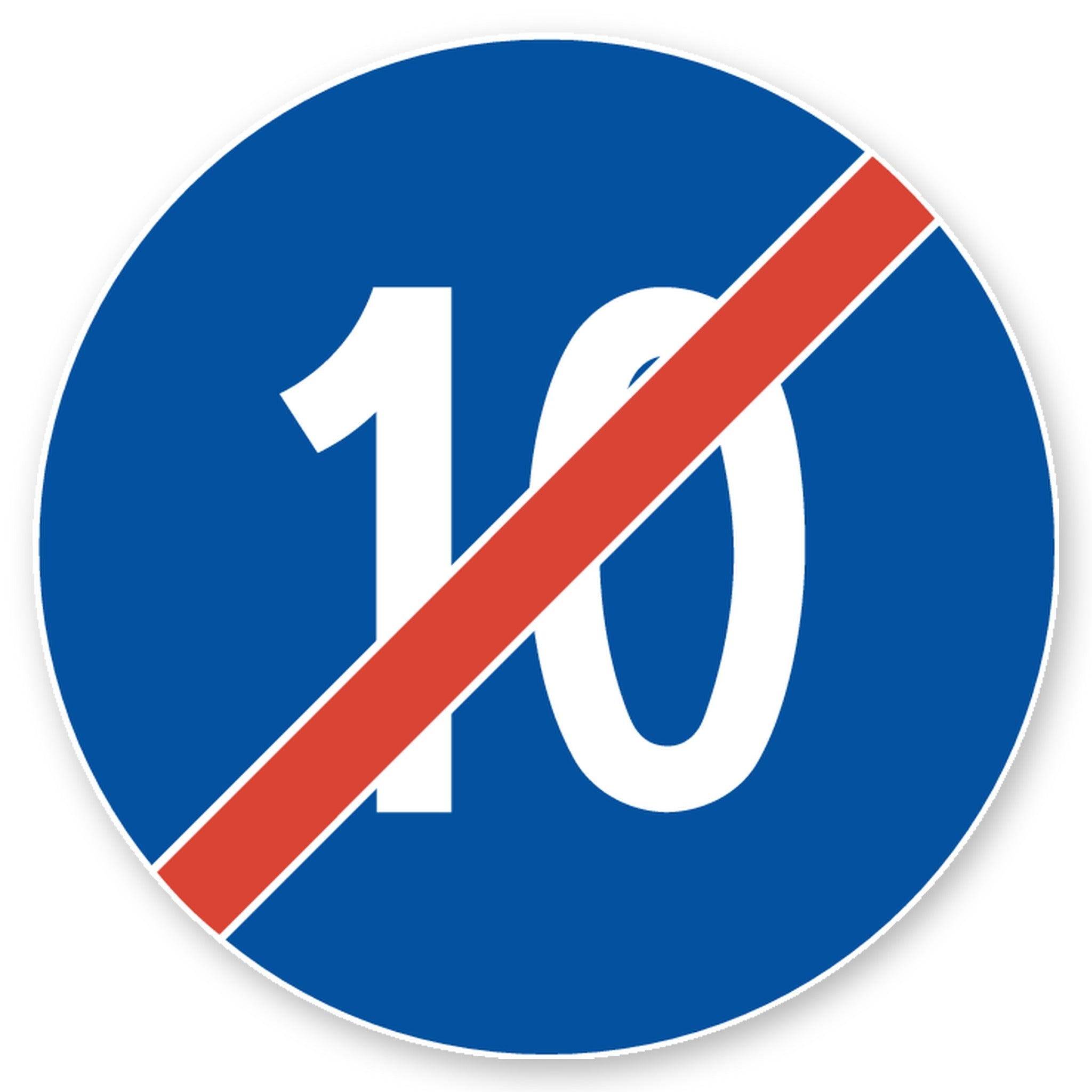 Ende der Mindestgeschwindigkeit 10