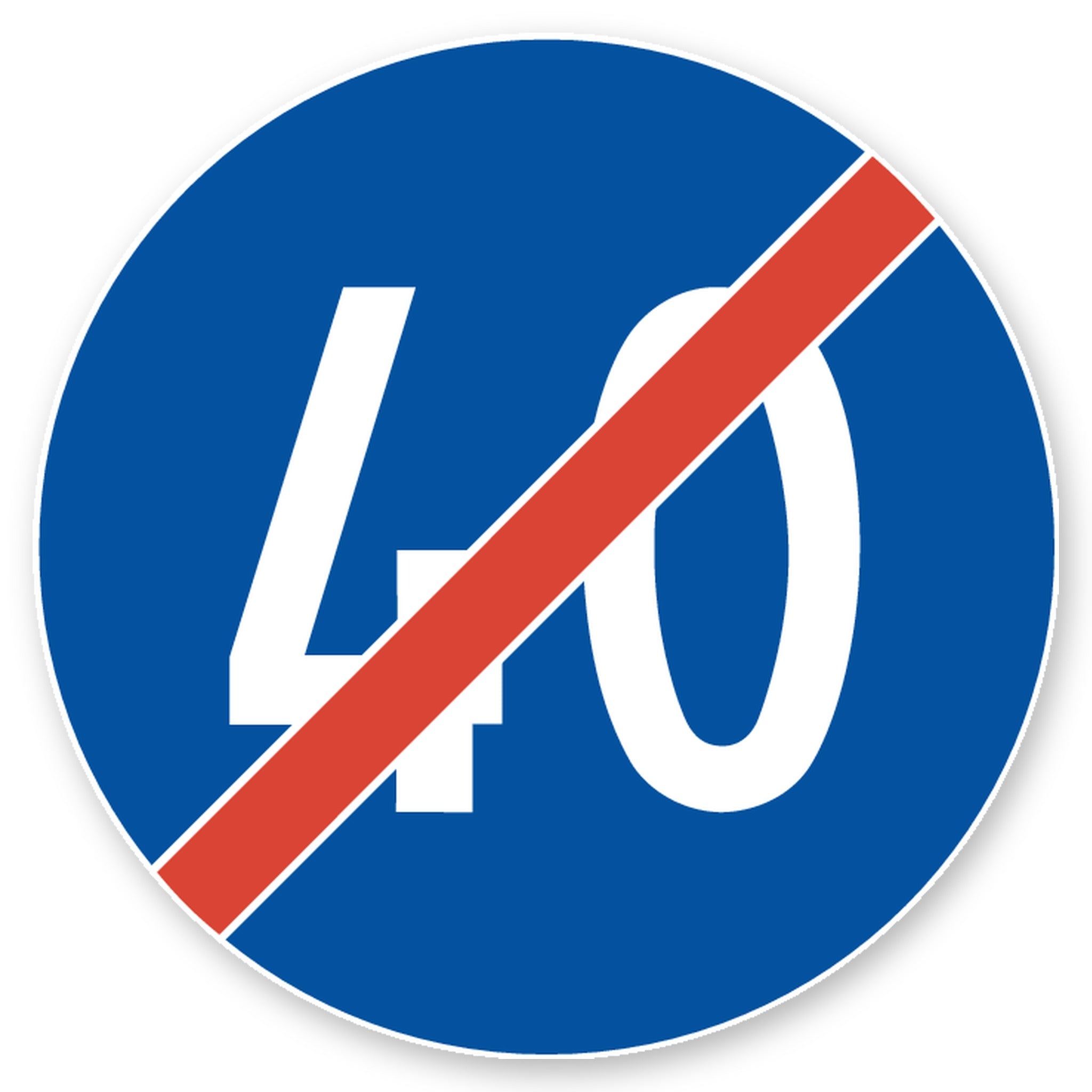 Ende der Mindestgeschwindigkeit 40