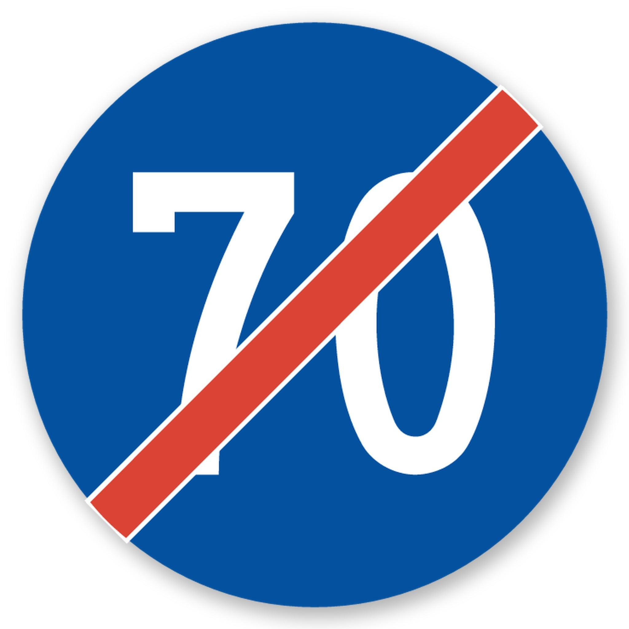 Ende der Mindestgeschwindigkeit 70