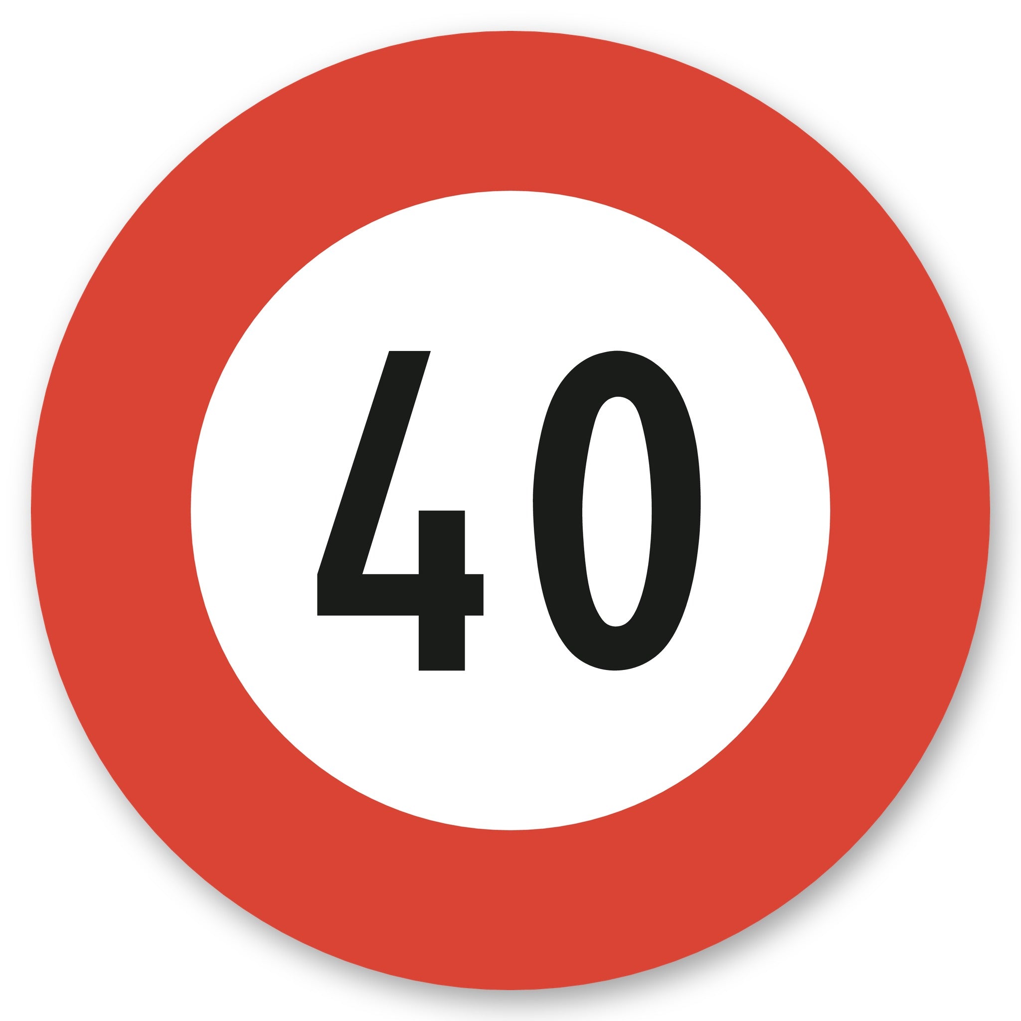 Höchstgeschwindigkeit 40