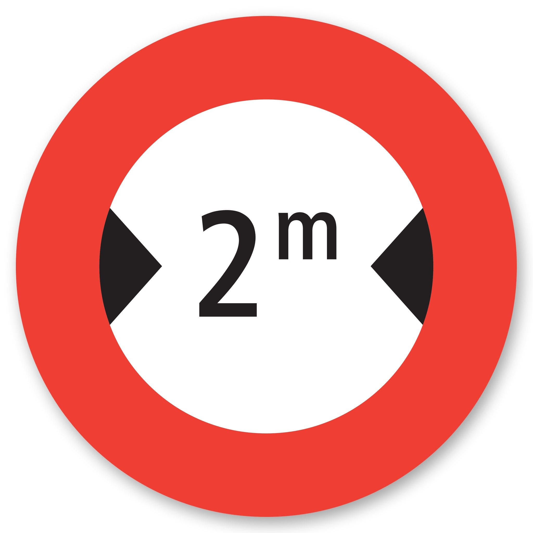 Höchstbreite 2 m Verkehrsschild