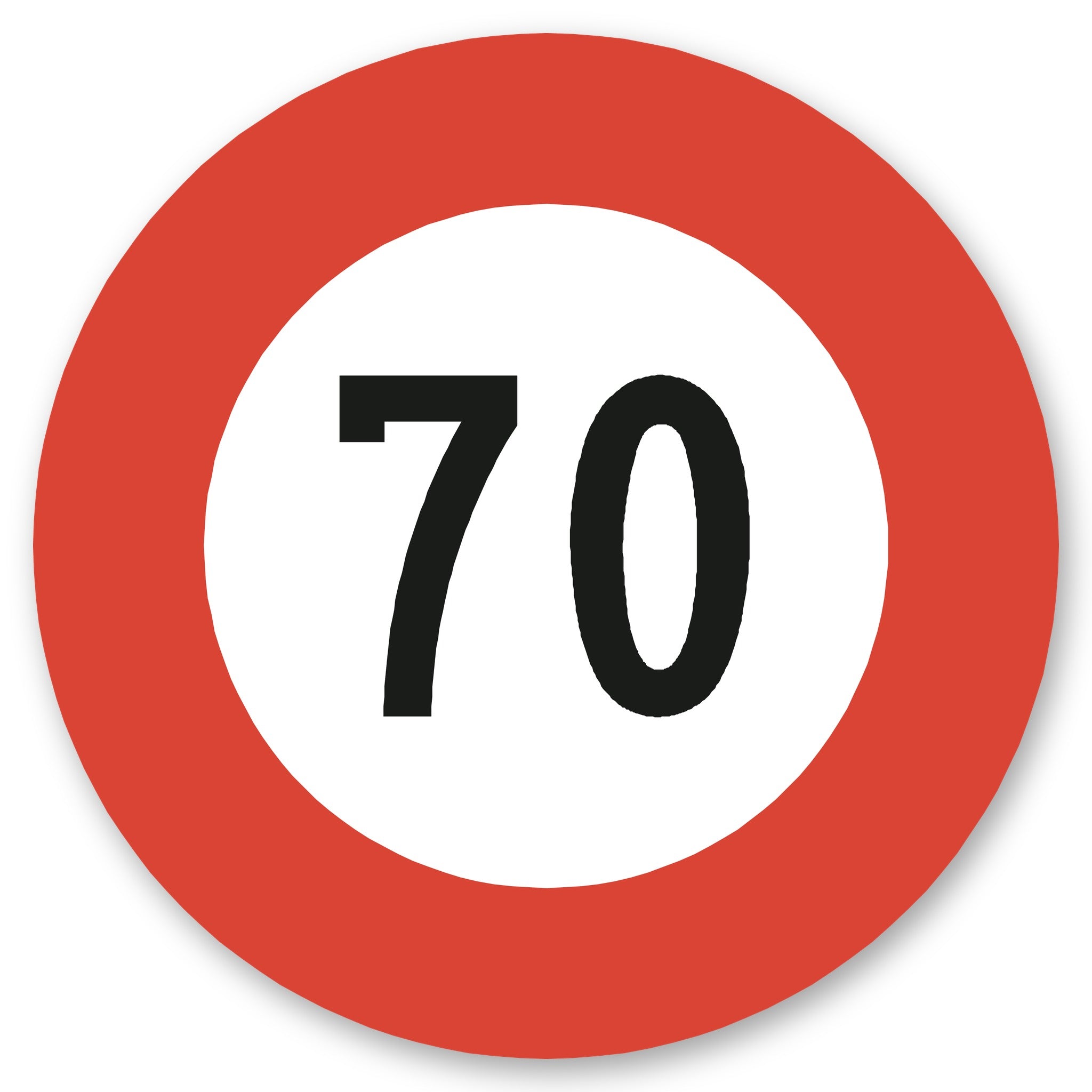 Höchstgeschwindigkeit 70