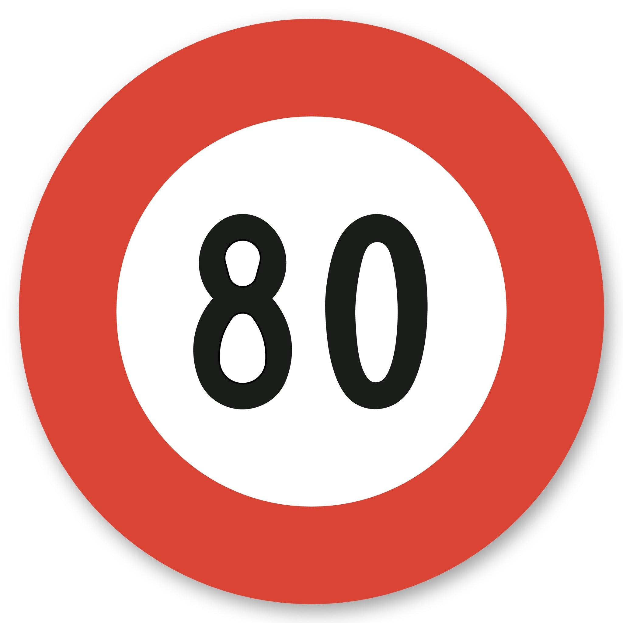 Höchstgeschwindigkeit 80