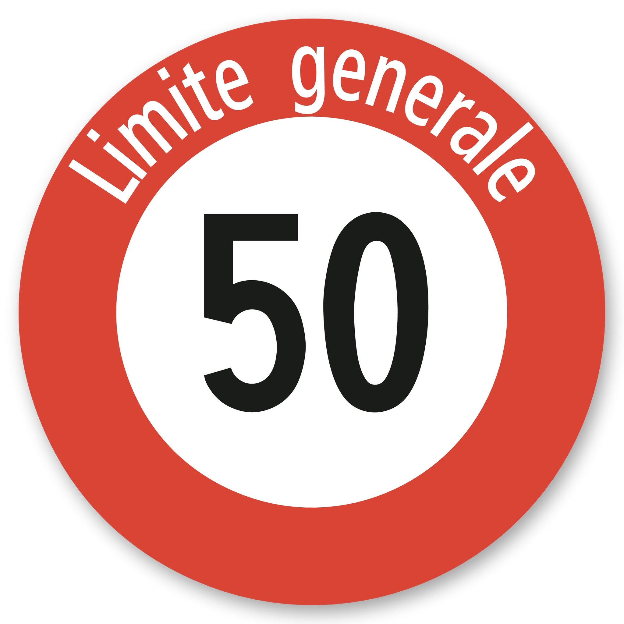 Limite generale 50 (IT) - Cartello Alu-Verbund