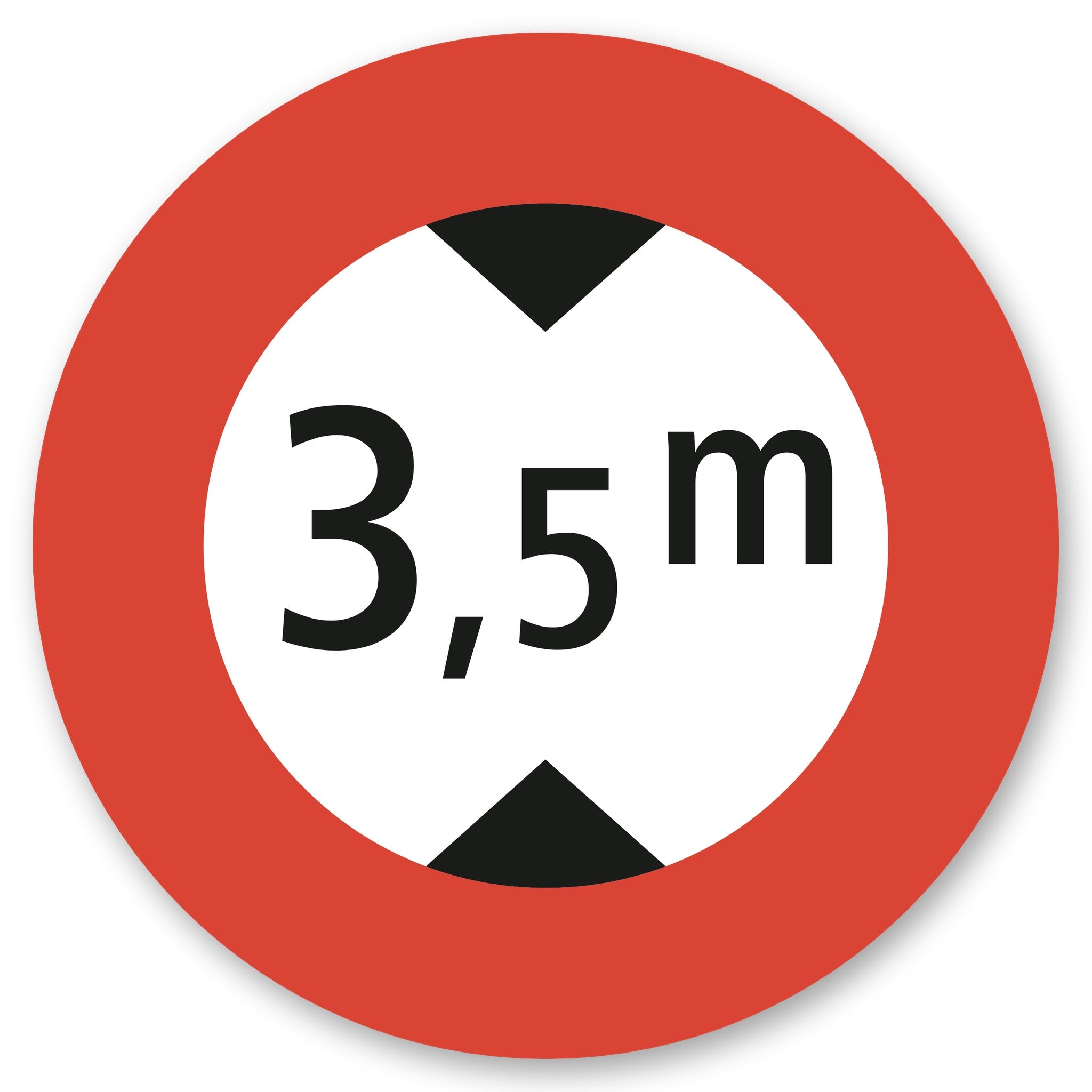 Höchsthöhe 3,5 m Verkehrsschild