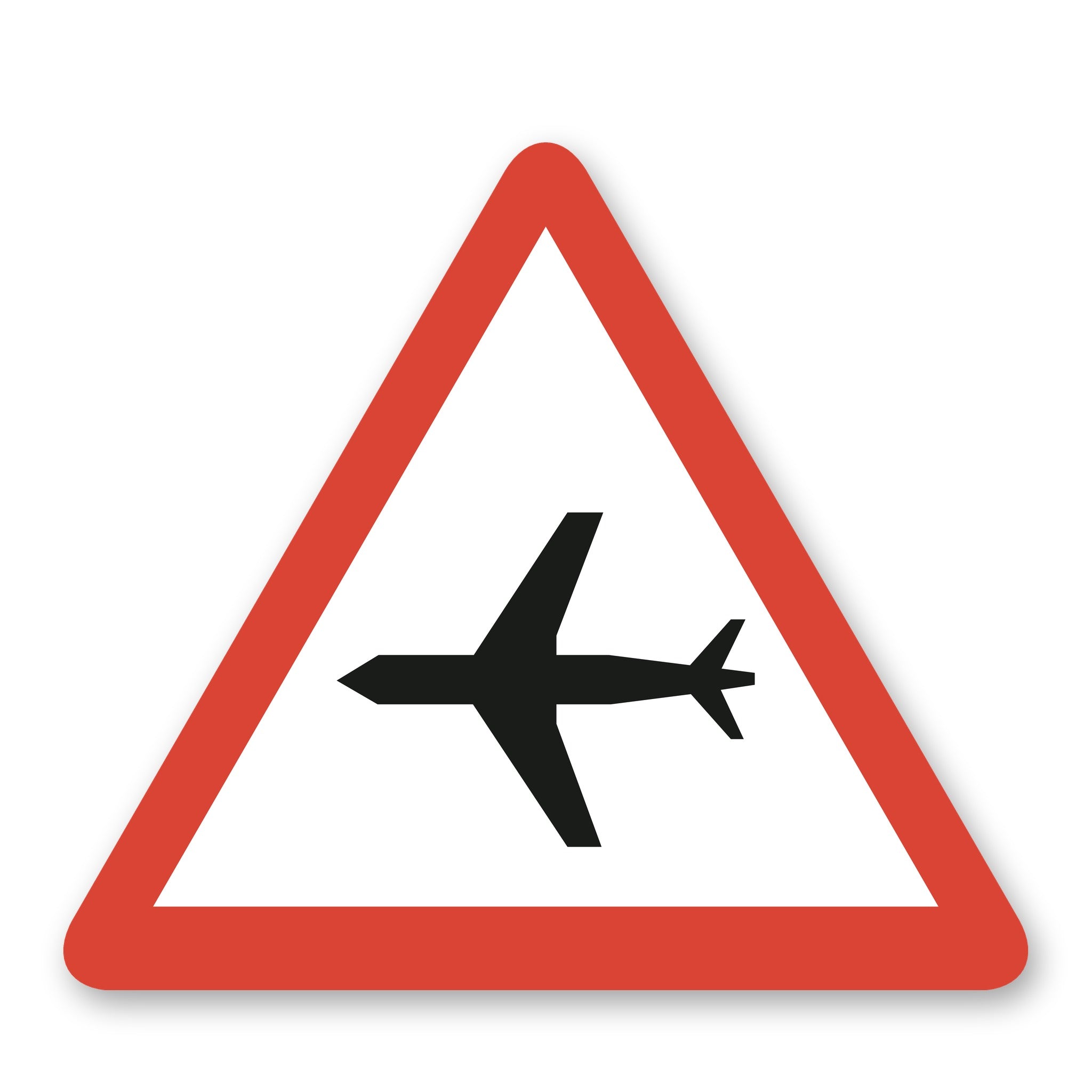 Flugbetrieb Warnschild