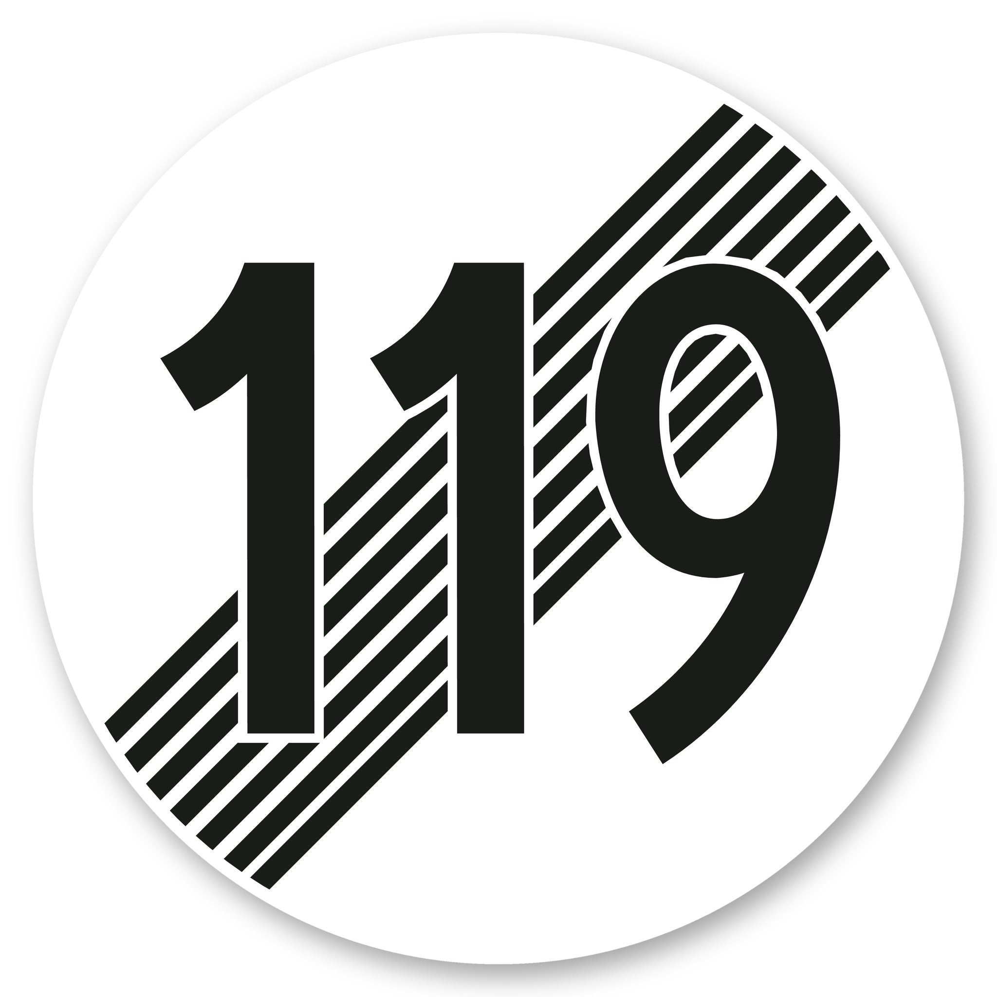 Ende der Höchstgeschwindigkeit 119 km/h