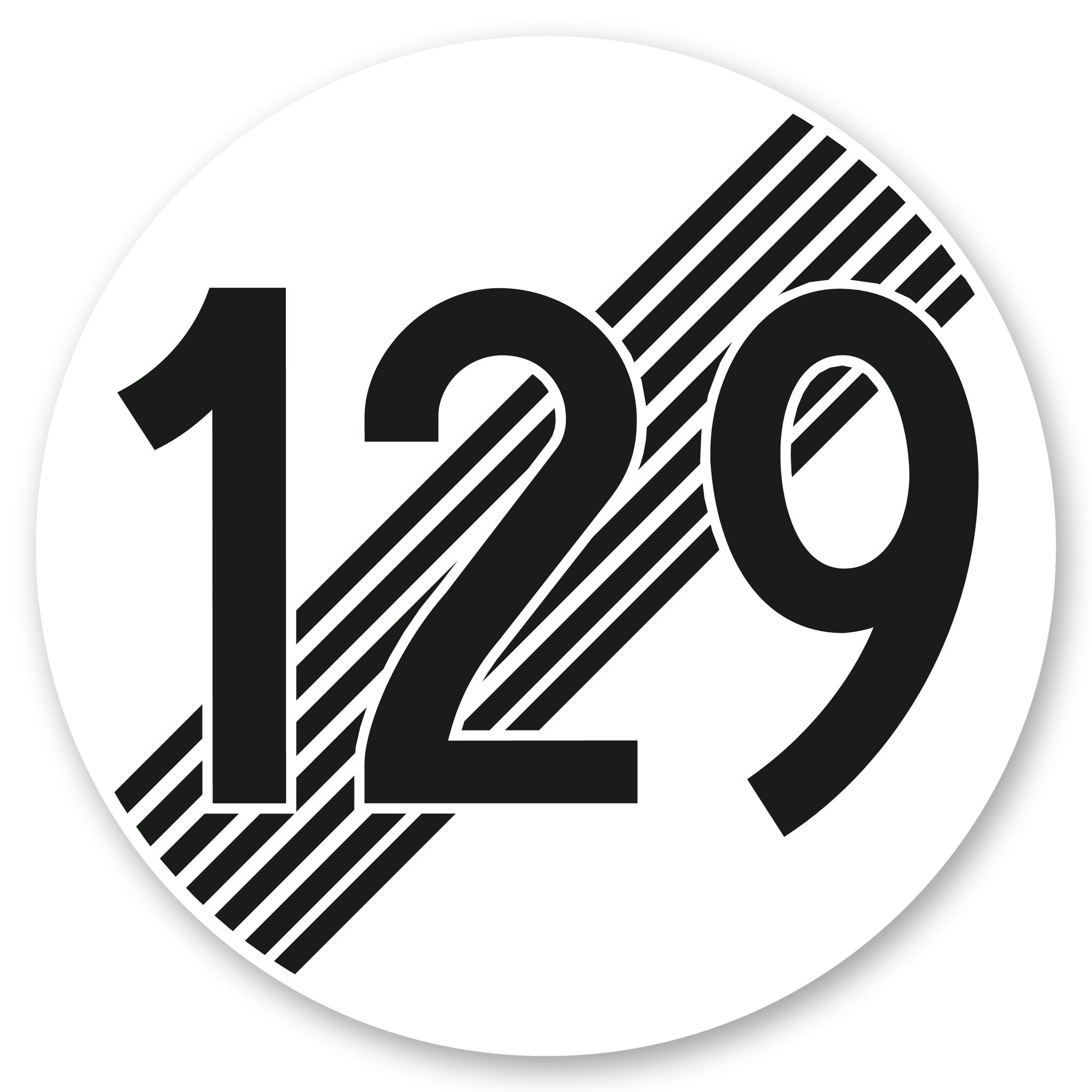 Ende der Höchstgeschwindigkeit 129 km/h