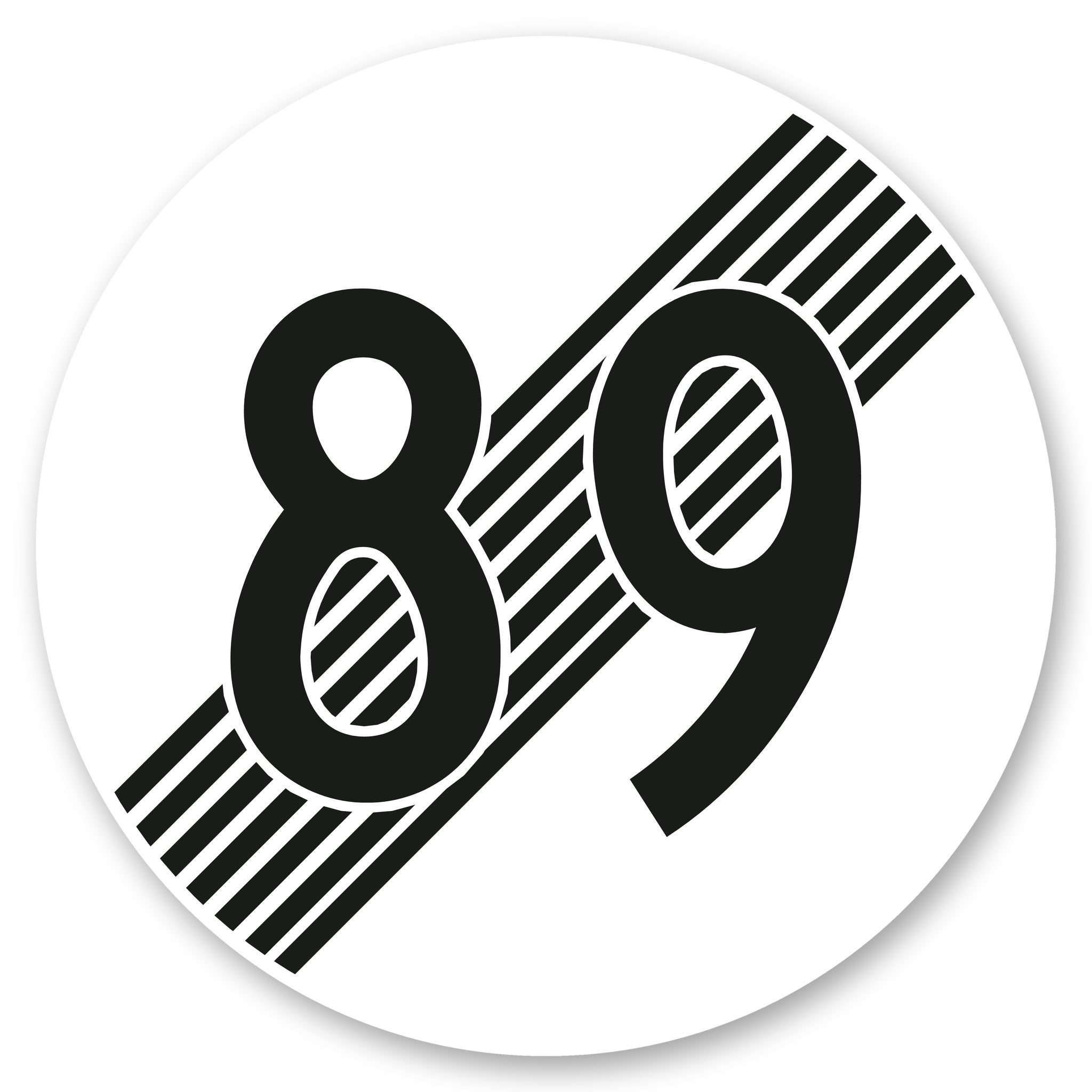 Ende der Höchstgeschwindigkeit 89 km/h