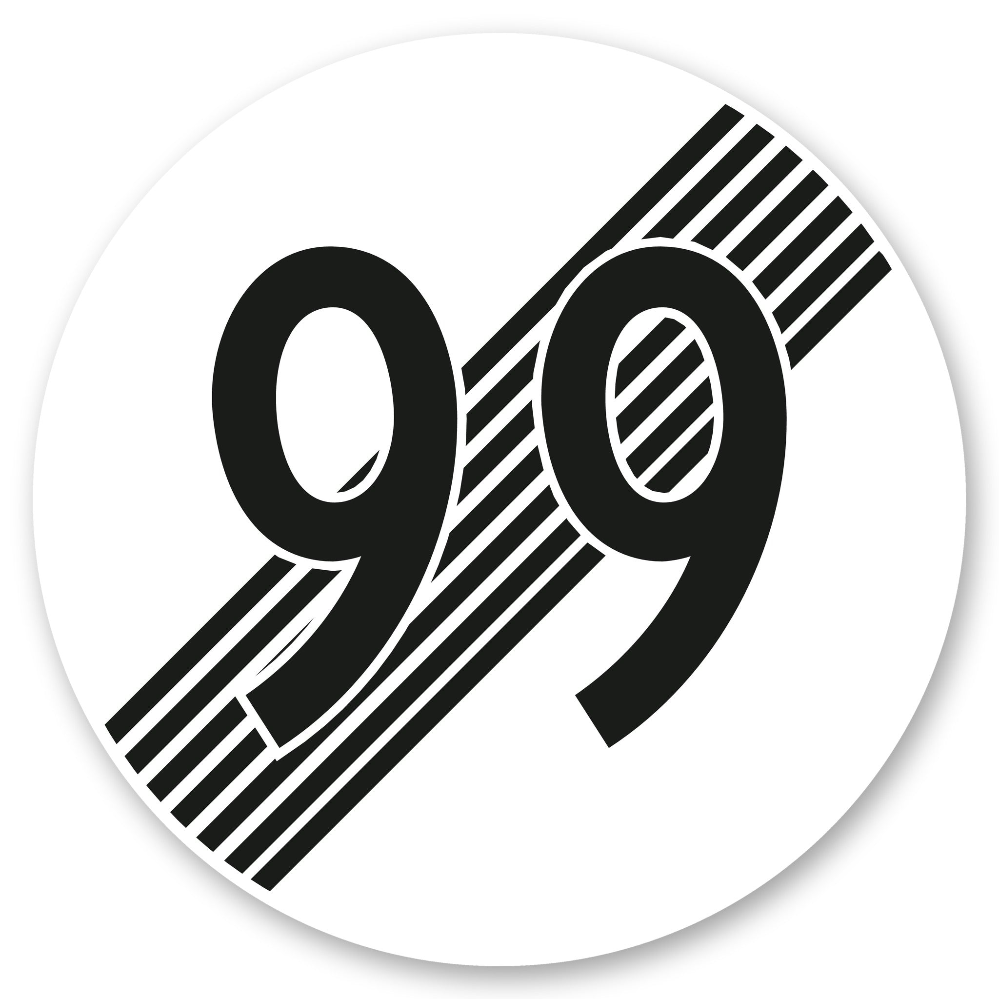 Ende der Höchstgeschwindigkeit 99 km/h