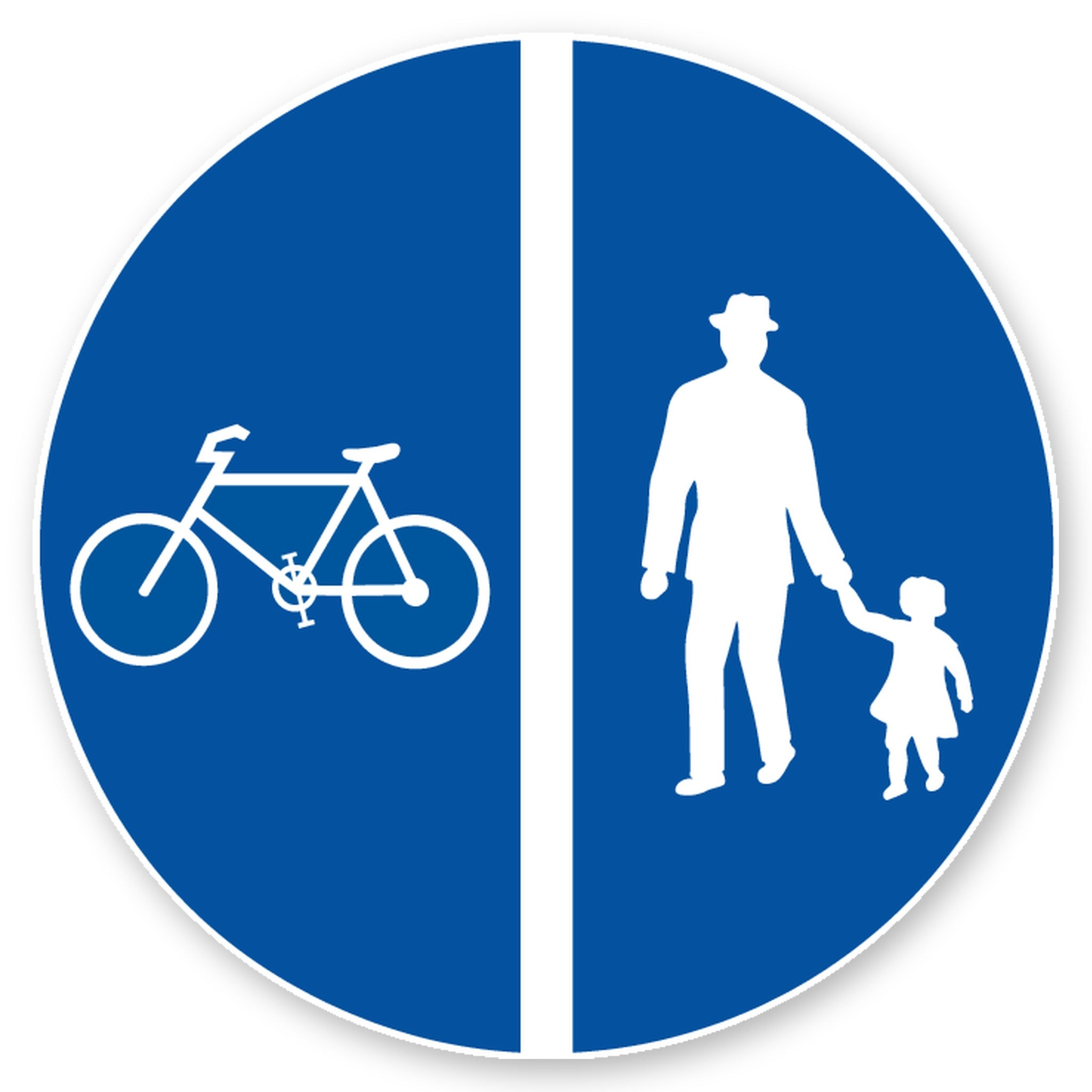Getrennter Rad- und Fussweg
