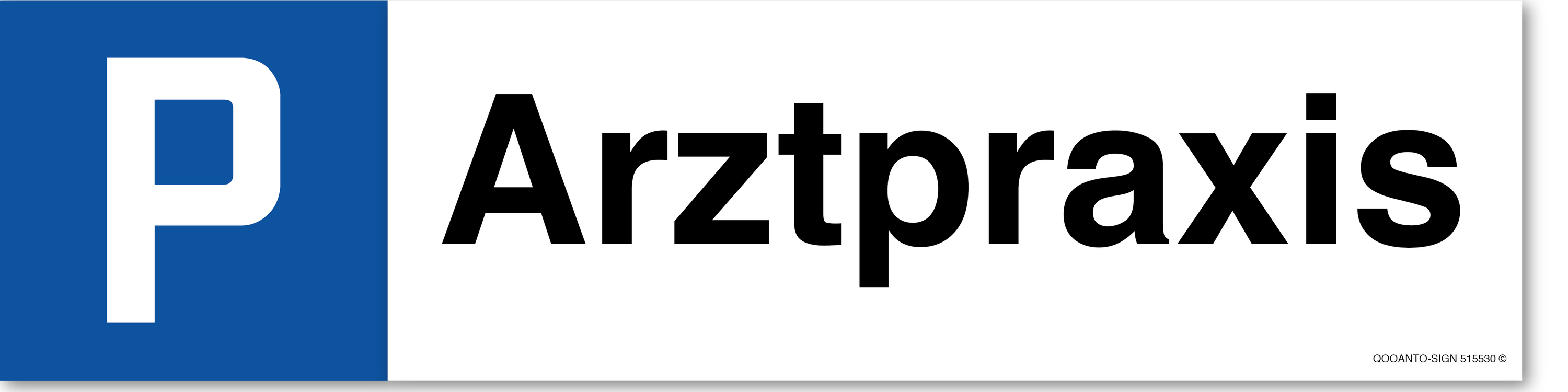 Arztpraxis, Schild