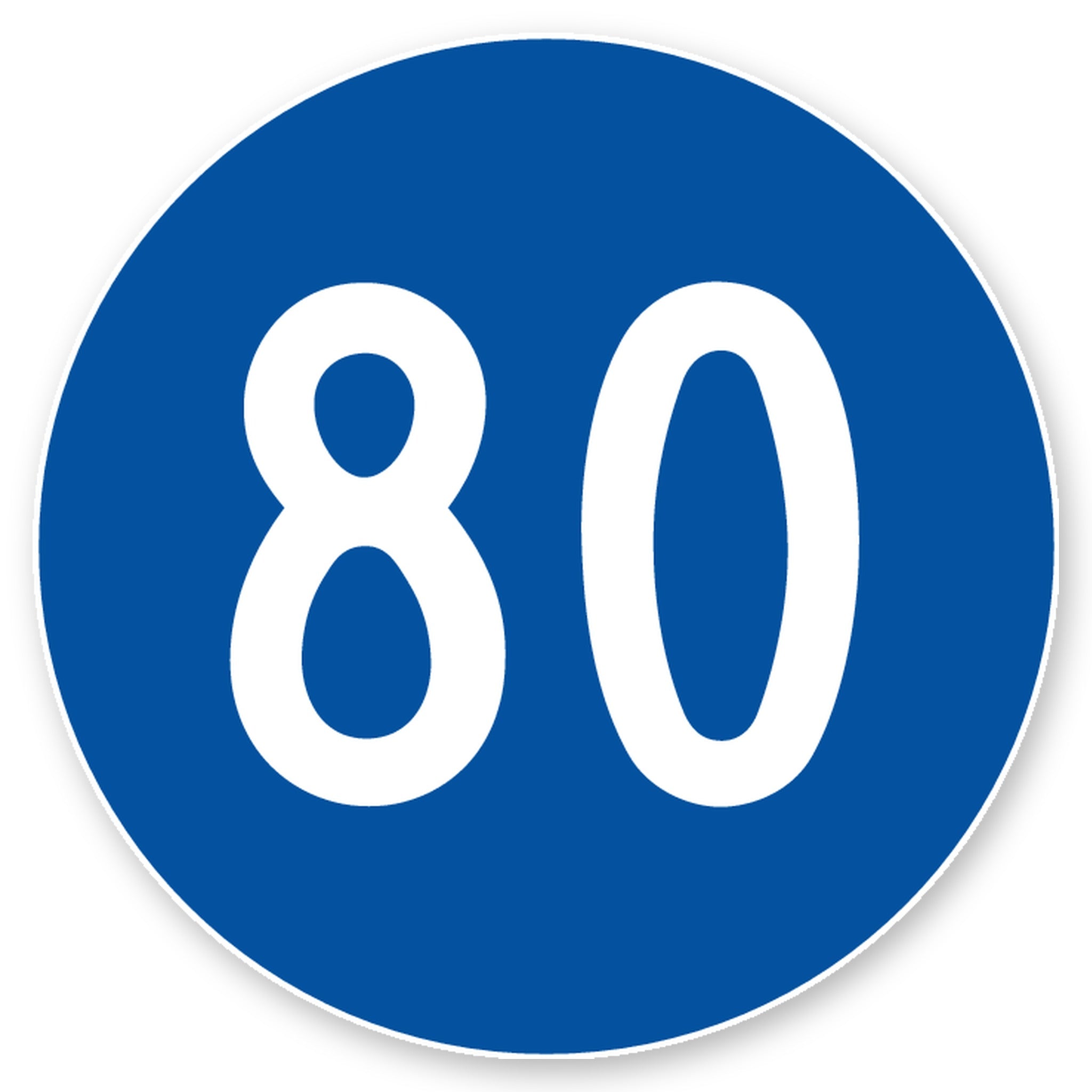Mindestgeschwindigkeit 80