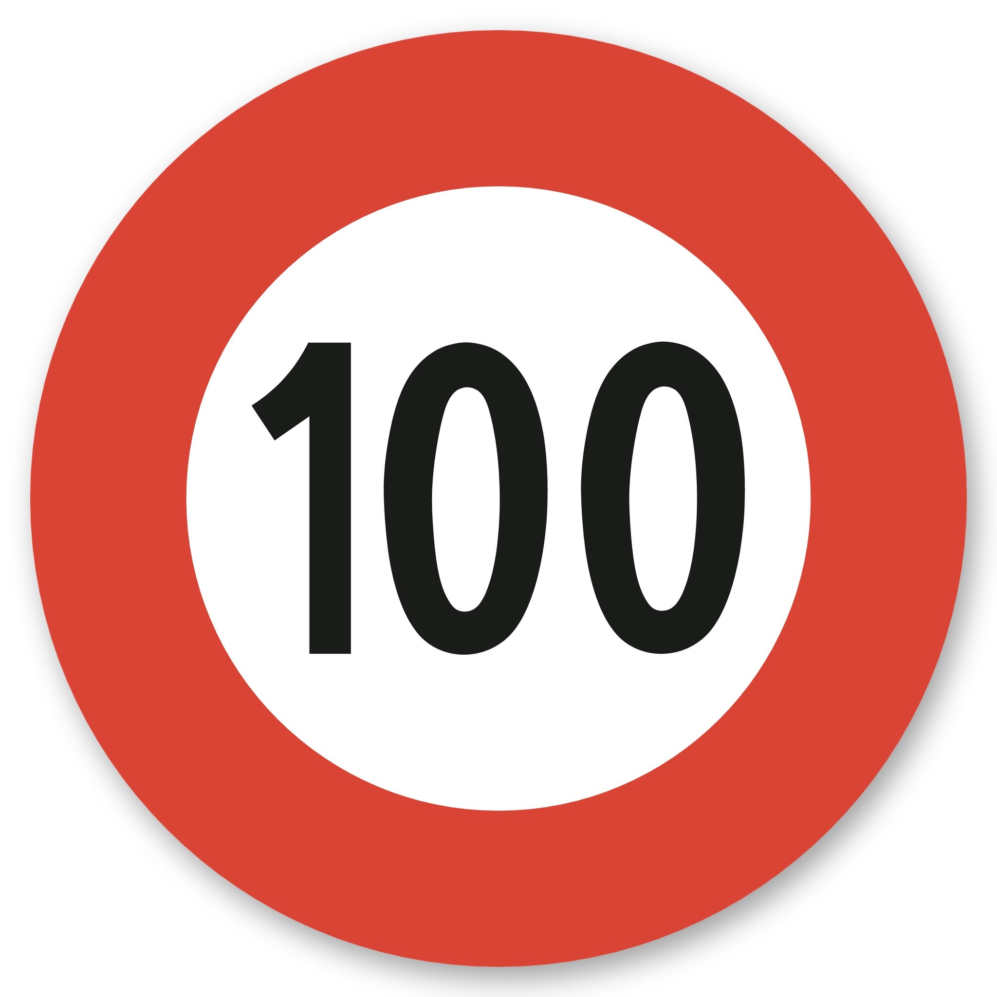 Höchstgeschwindigkeit 100