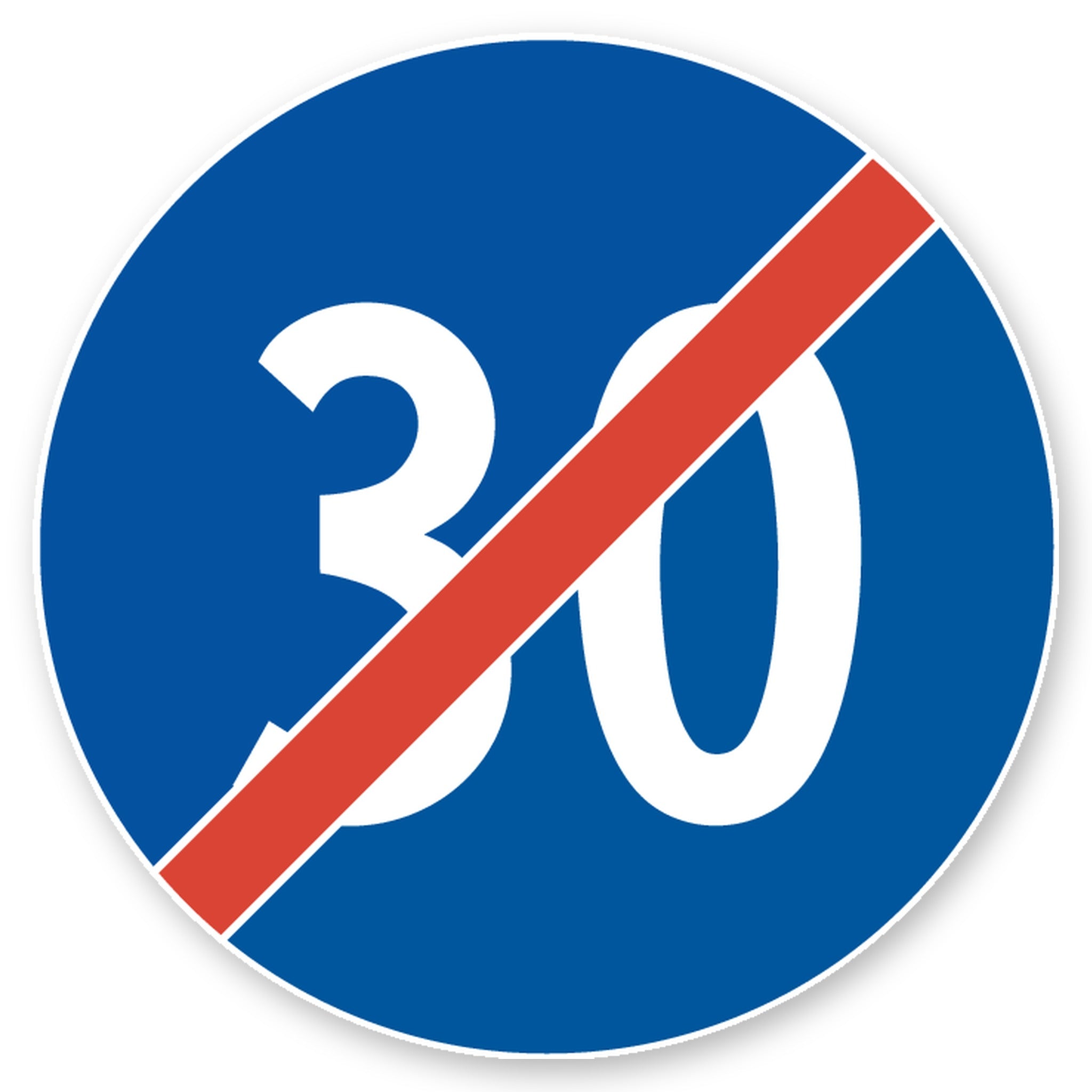 Ende der Mindestgeschwindigkeit 30