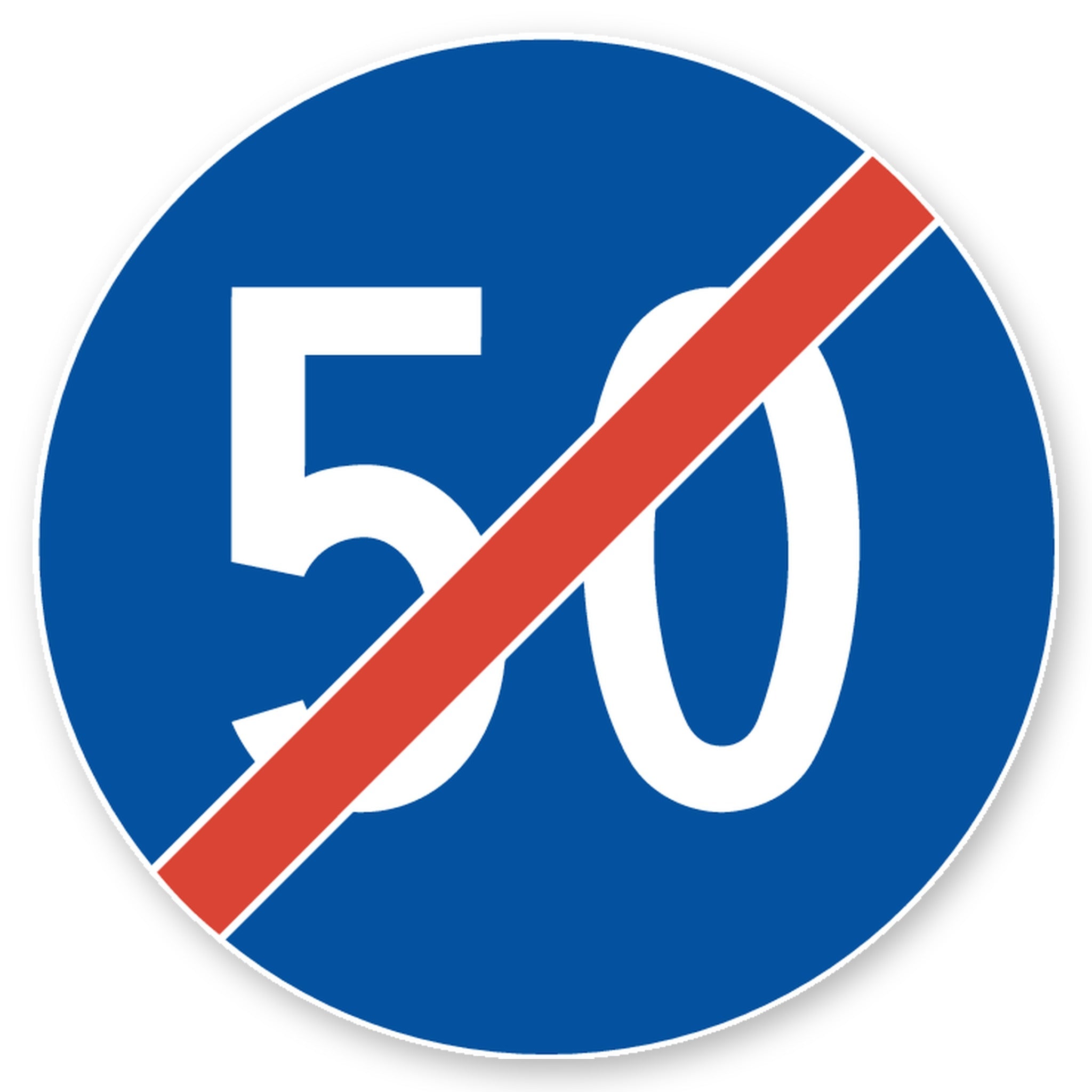 Ende der Mindestgeschwindigkeit 50