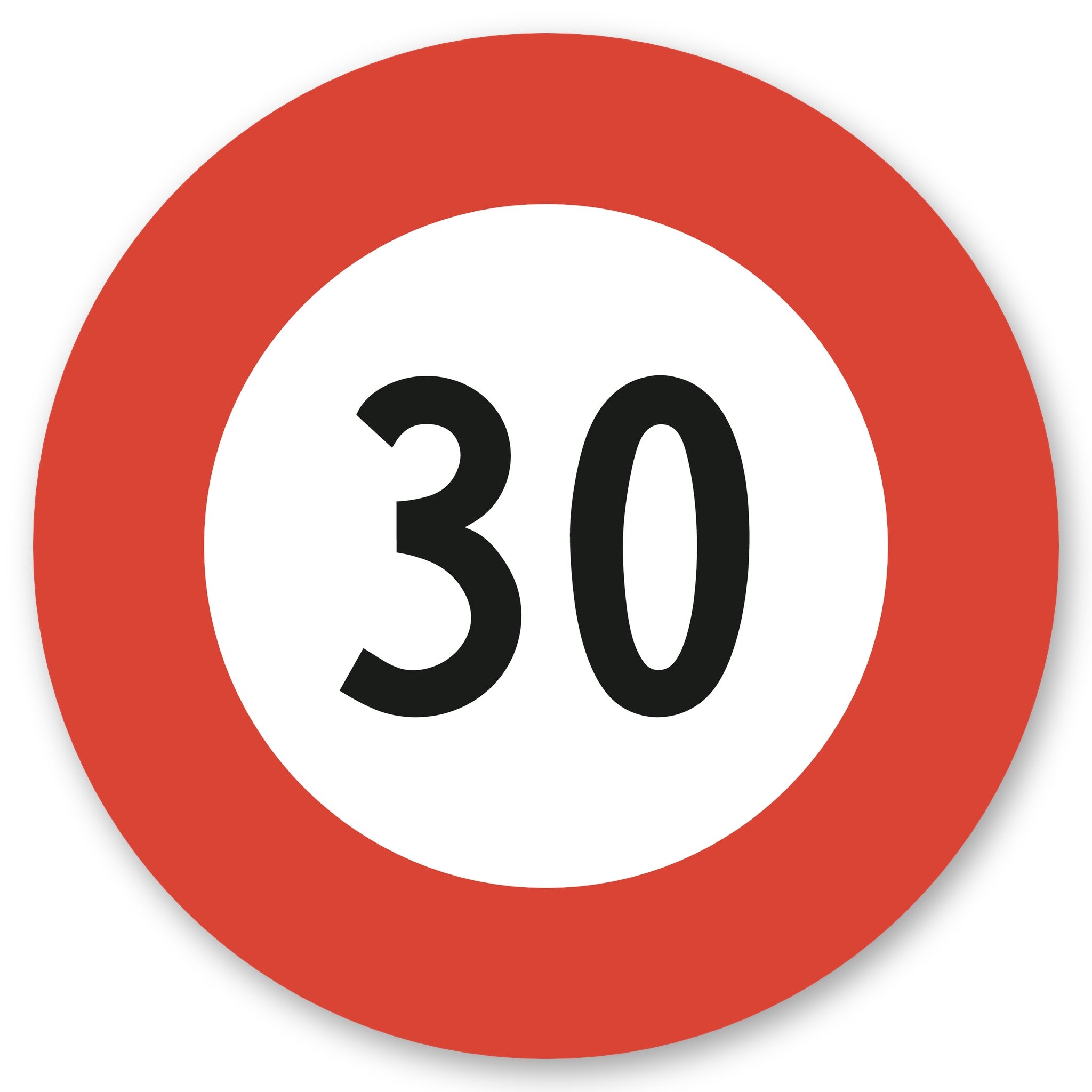 Höchstgeschwindigkeit 30