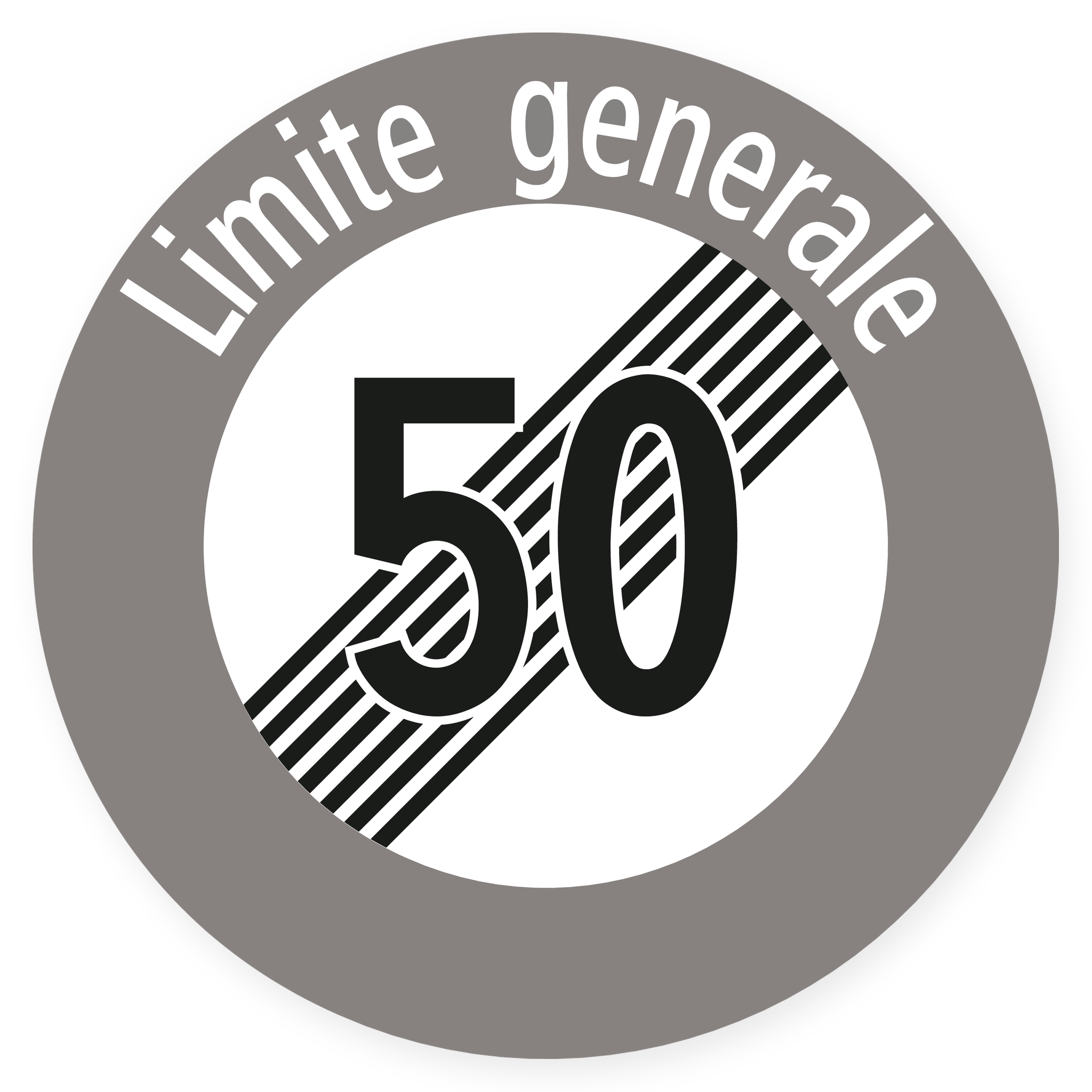 Fine della velocità massima 50 generale