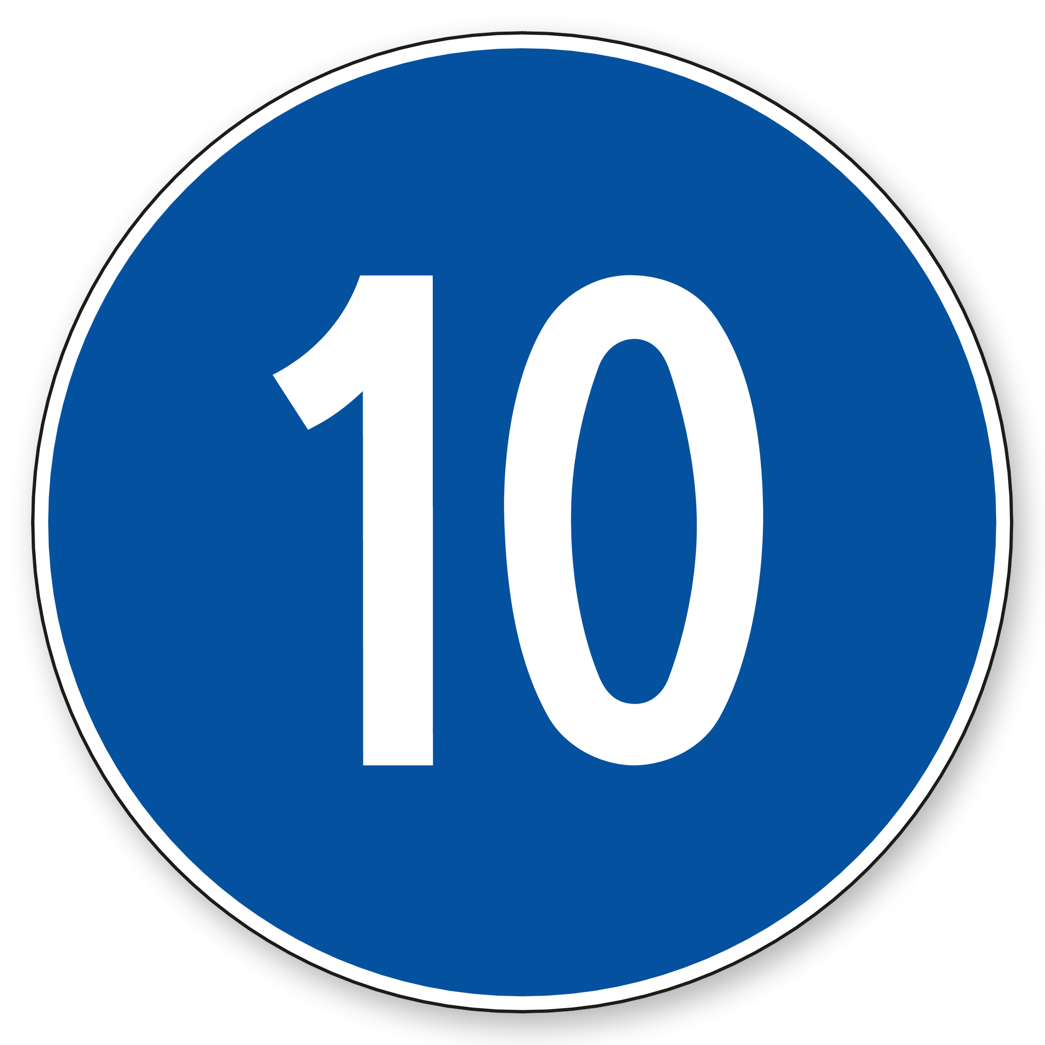 Mindestgeschwindigkeit 10