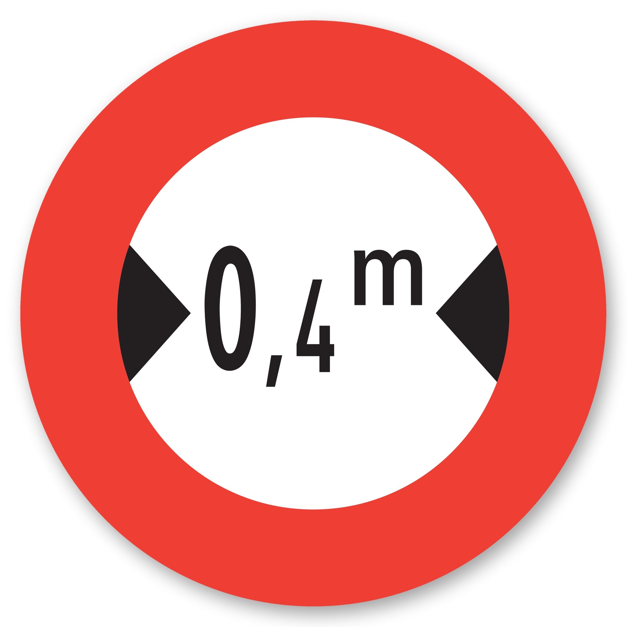 Höchstbreite 0,4 m Verkehrsschild