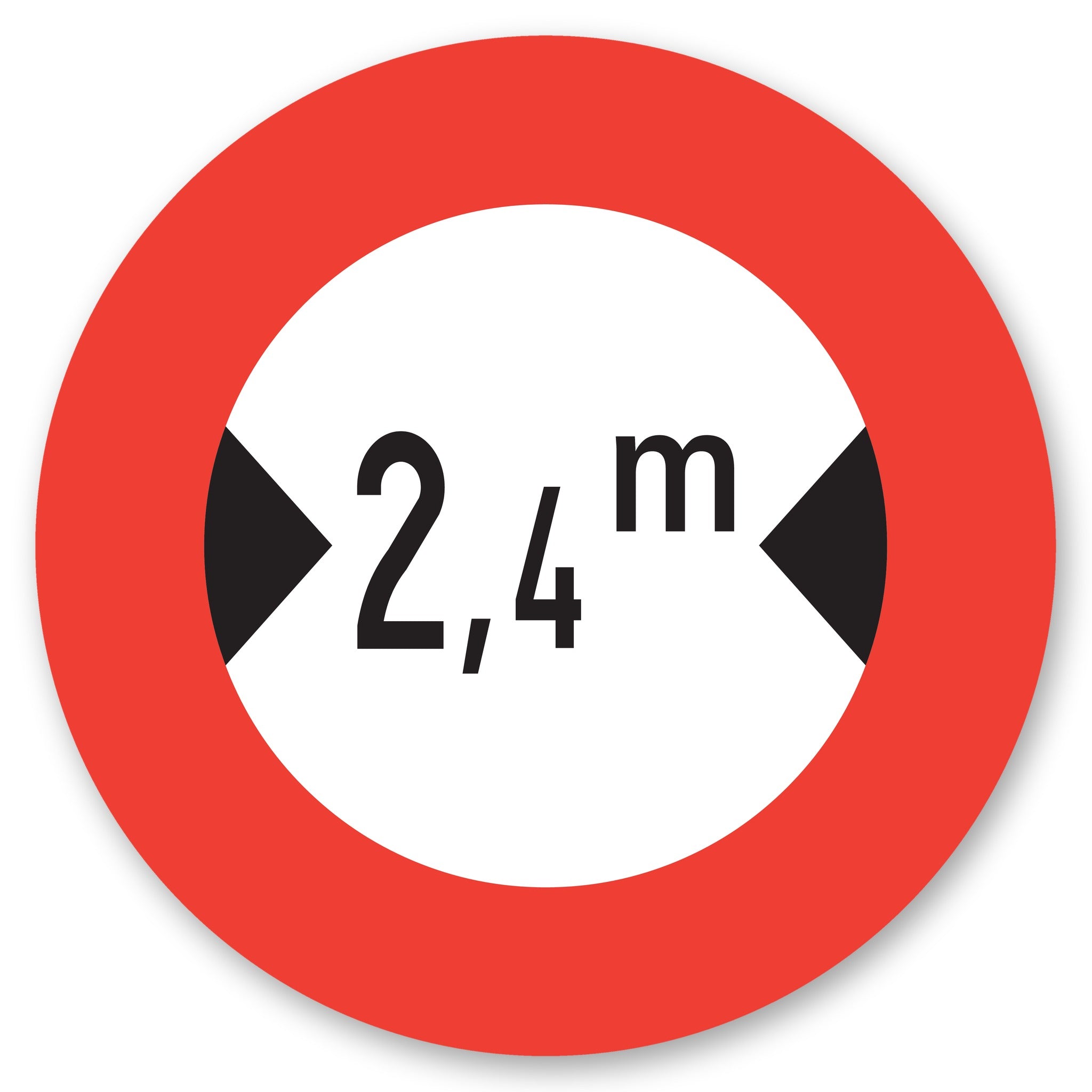 Höchstbreite 2,4 m Verkehrsschild